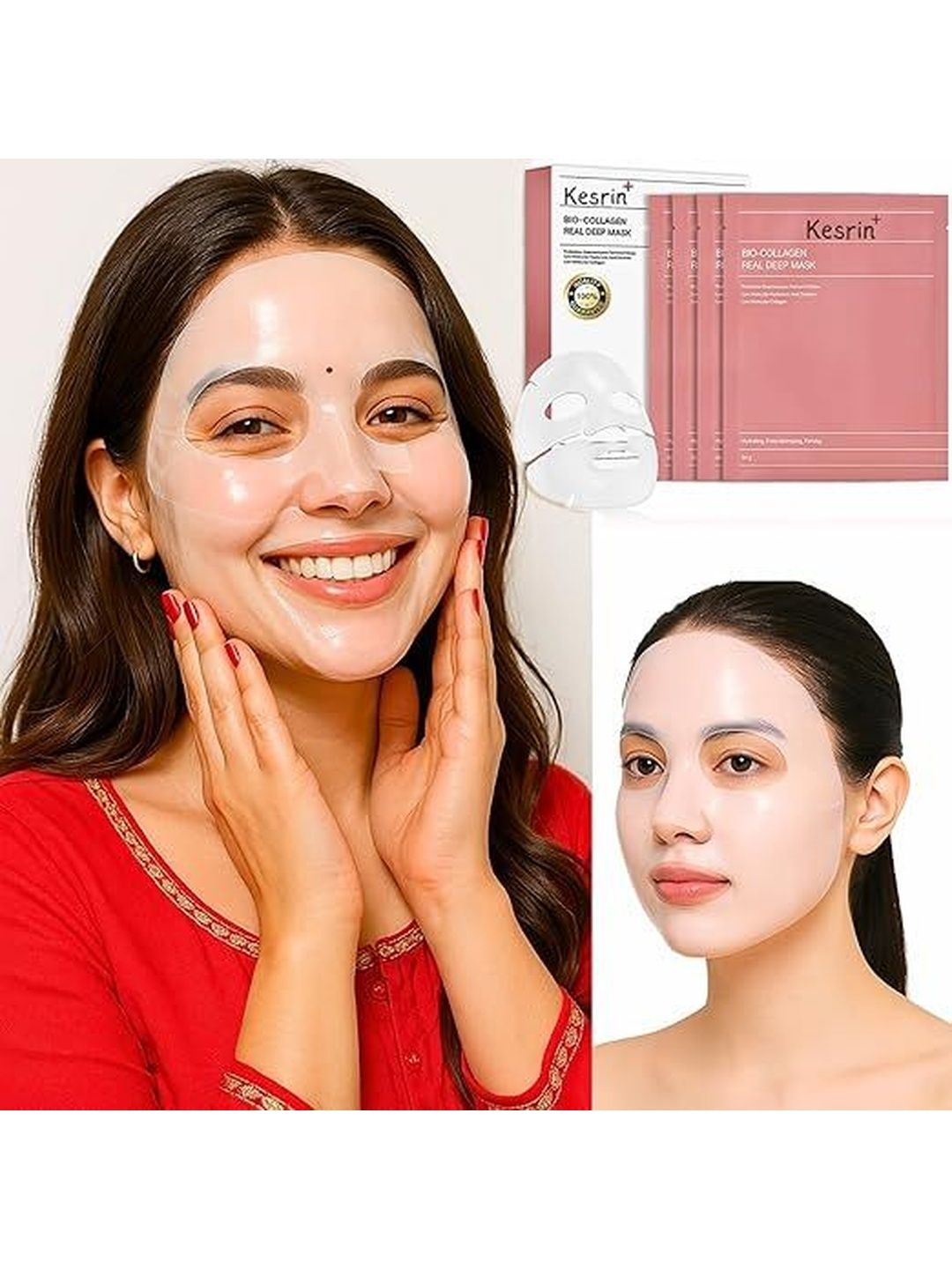 KESRINPLUS Set Of 4 Bio-Collagen Overnight Hydrogel Face Mask-image-22