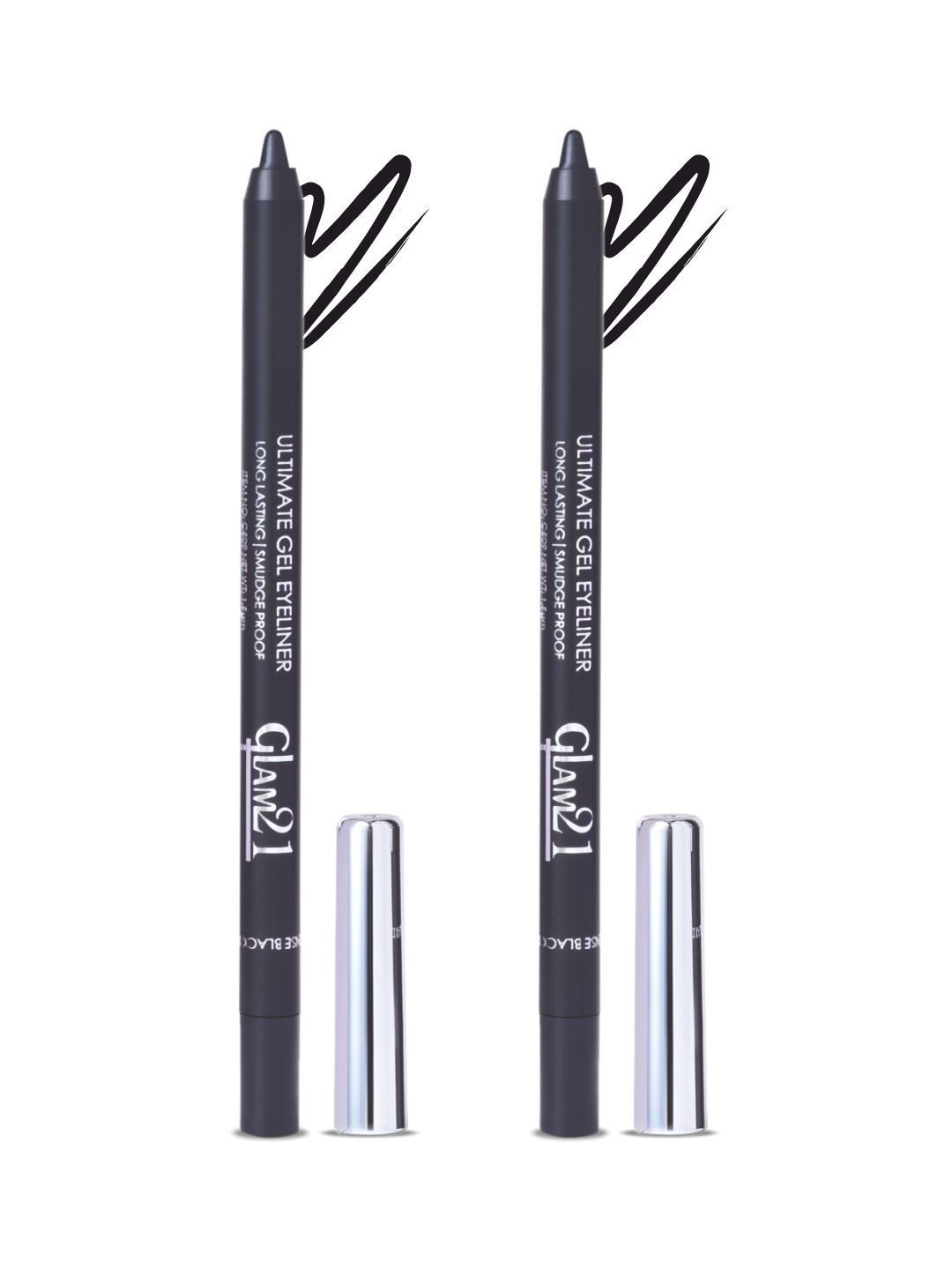 GLAM21 Set Of 2 Ultimate Gel Eyeliner Kajal - Black - 1.5 g Each-image-40