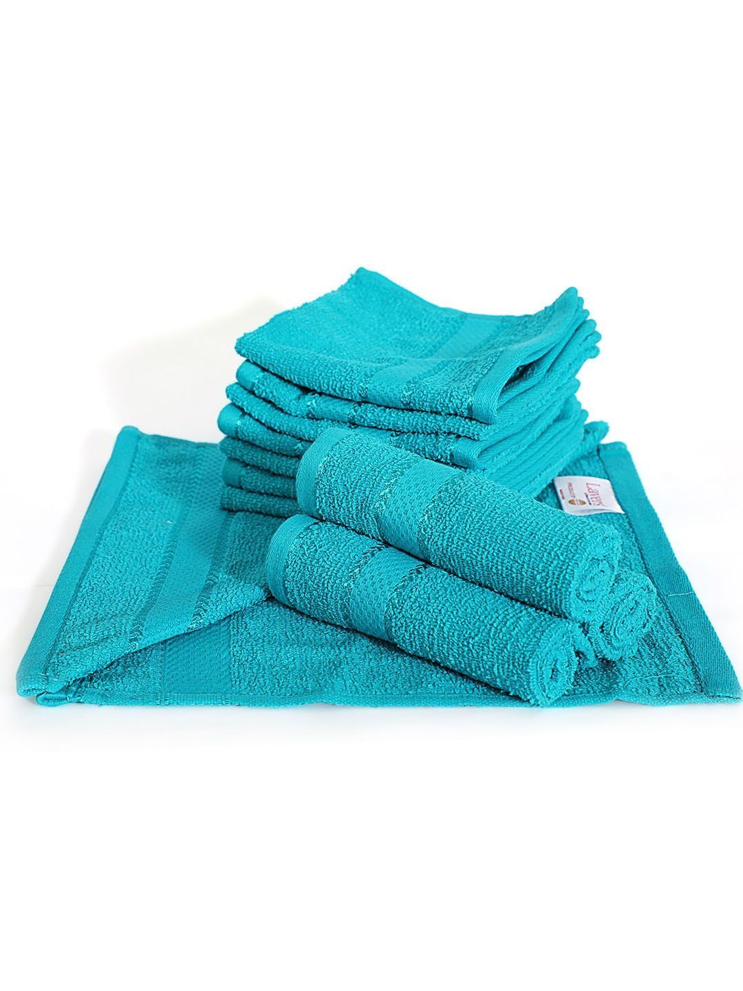 Layers Blue 12-Pcs Pure Cotton 450 GSM Face Towel-picture-18
