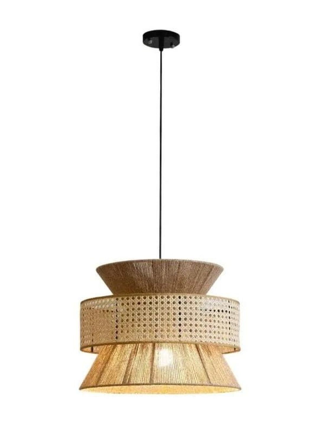 BALBENI Beige & Brown Textured Ceiling Lamp-picture-16