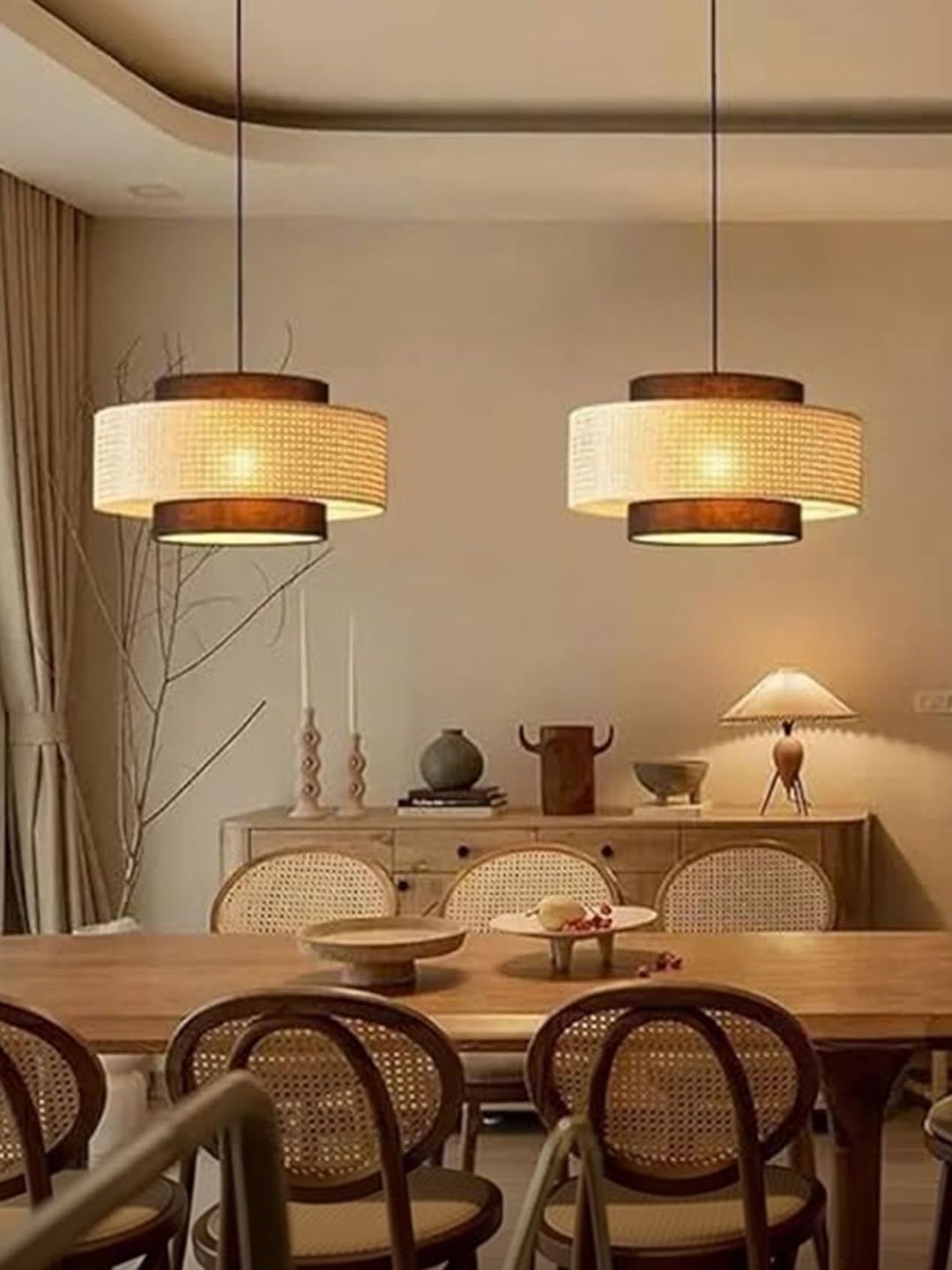 BALBENI Brown & Brown Textured Ceiling Lamp-picture-24