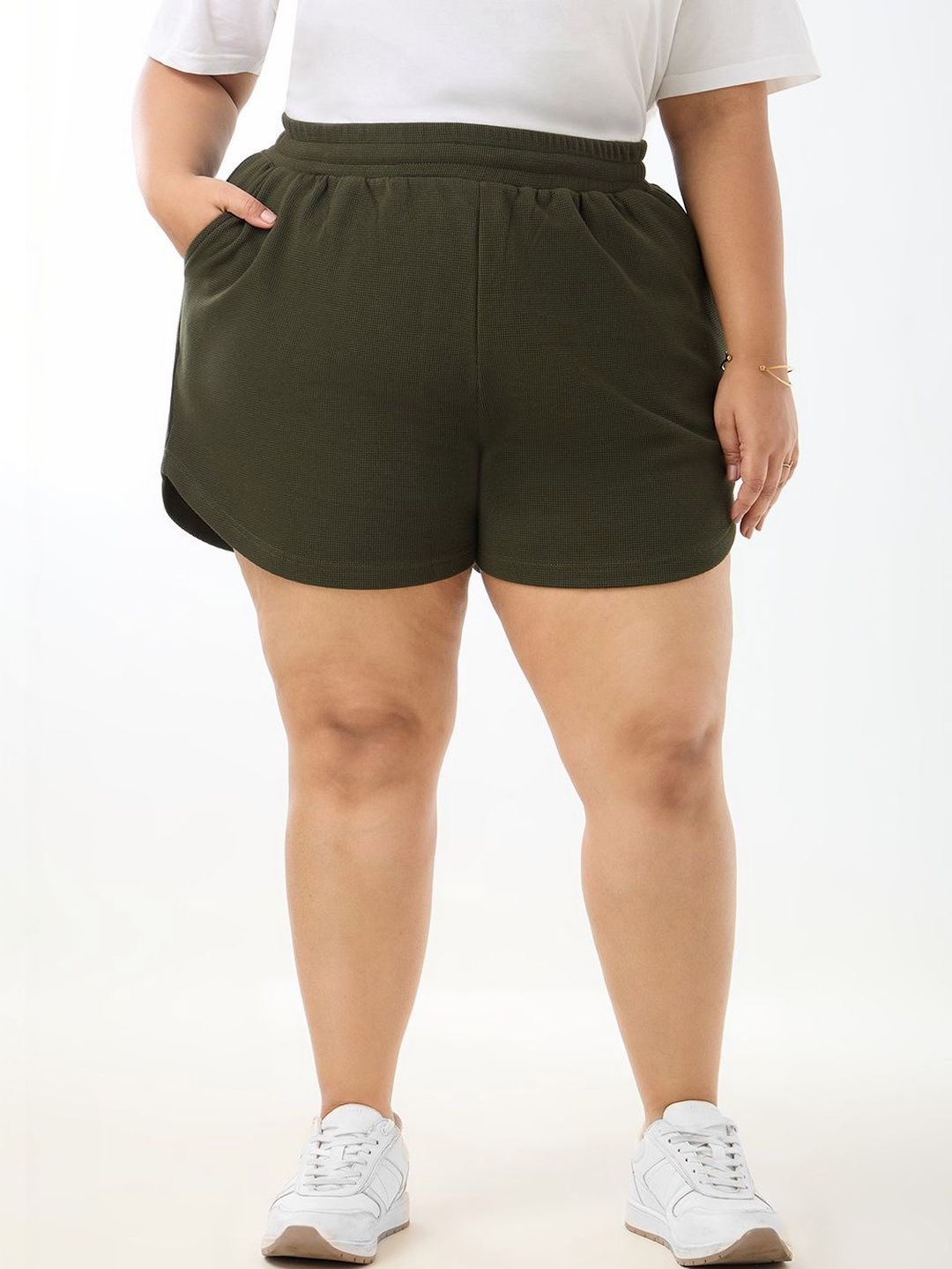 Vaishvik Women High-Rise Shorts-picture-37