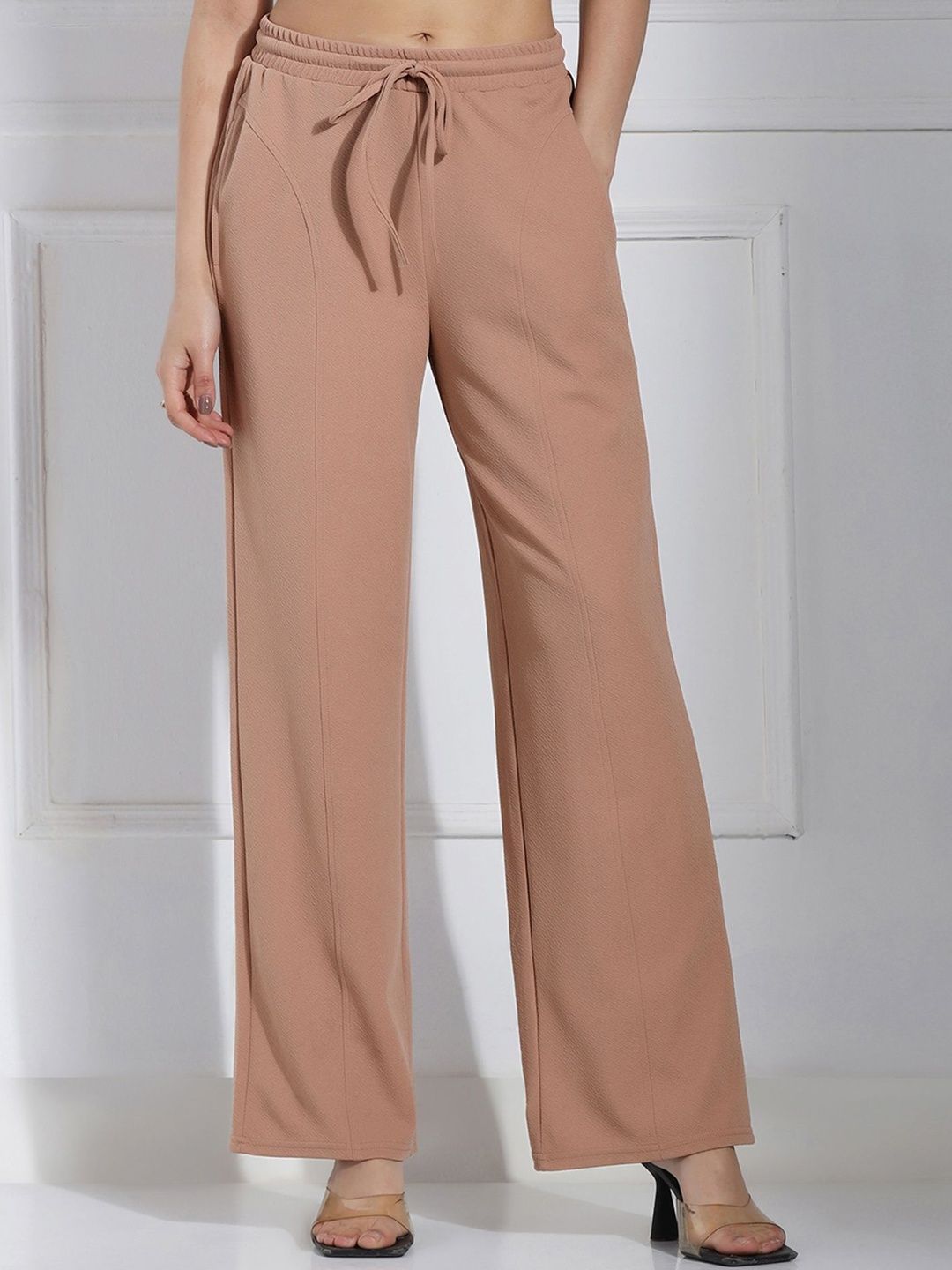 Selvia Women Straight Fit Easy Wash Trousers-picture-23