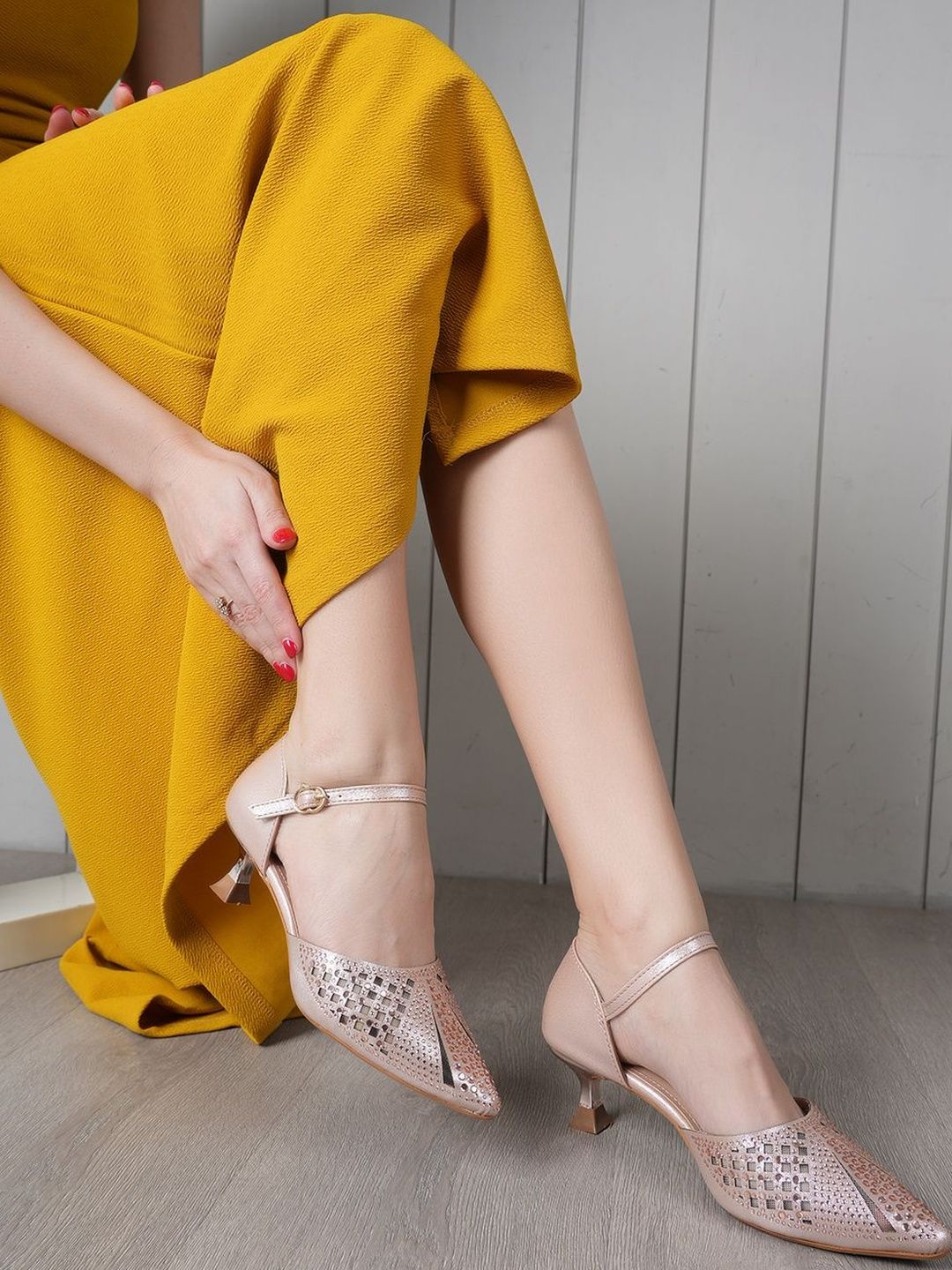 Lavie Embellished Party Kitten Pumps-picture-16