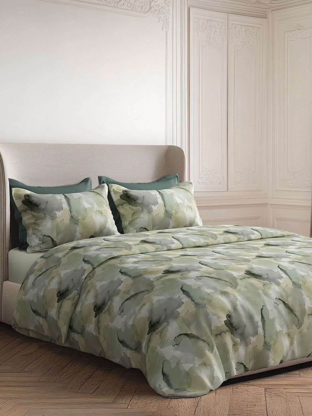 SANSAAR A DDECOR BRAND LIVE CONSCIOUSLY Cotton 3 Piece Double King Superfine Bedding Set-picture-24