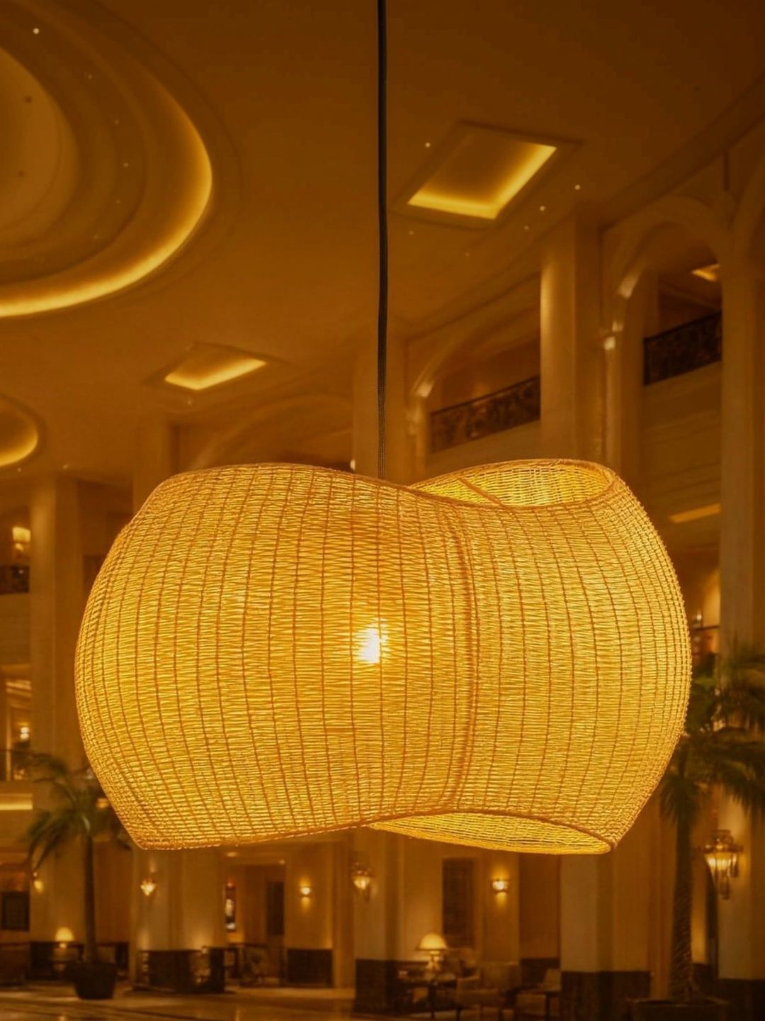 BALBENI Beige & Beige Textured Ceiling Lamp-picture-13