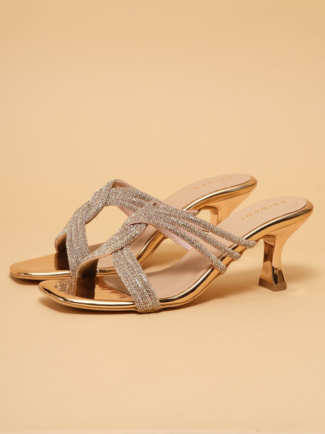 ERIDANI Embellished Party Block Sandals-image-45