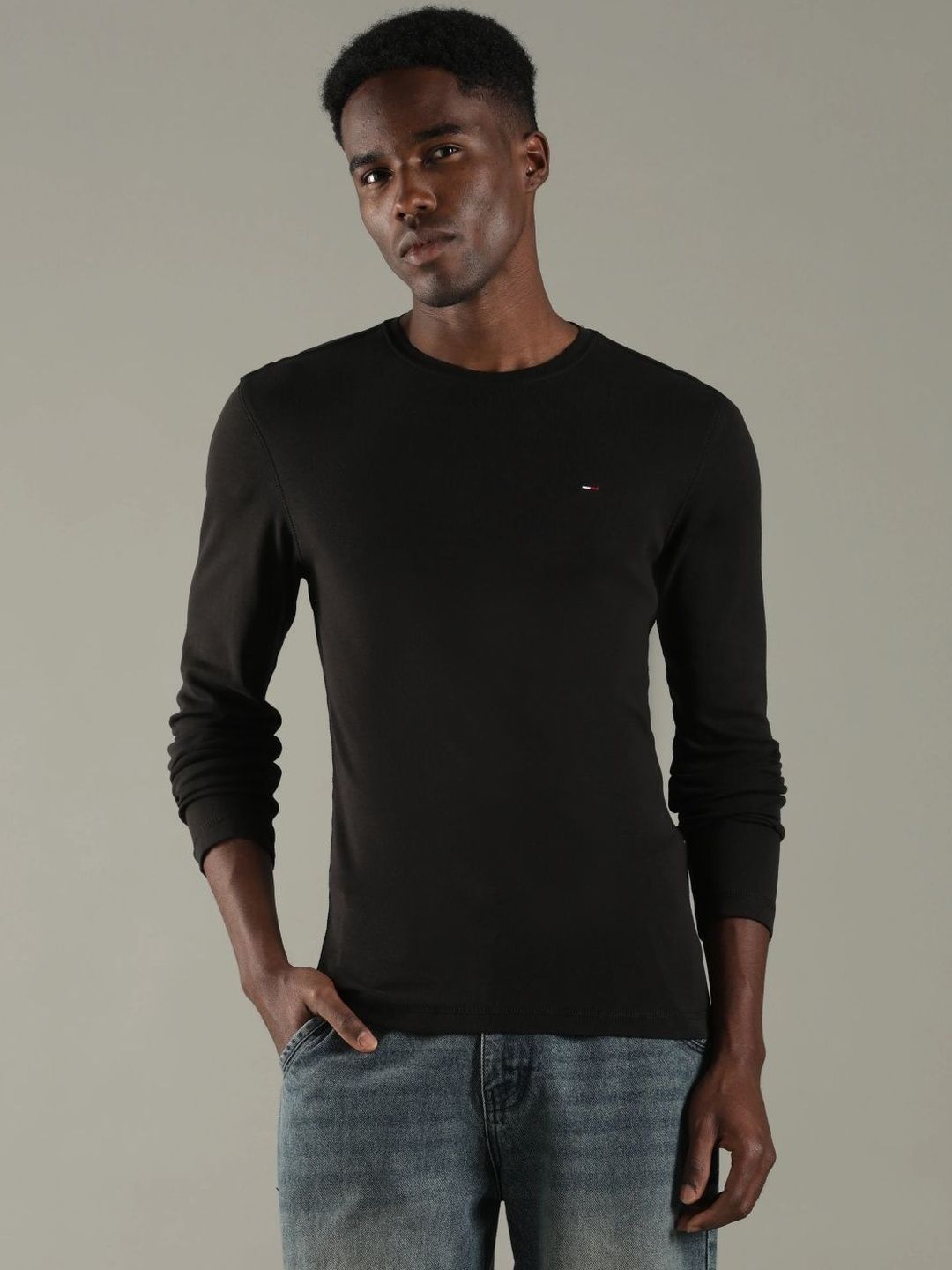 Tommy Hilfiger Men Brand Logo Slim Fit T-shirt-picture-45