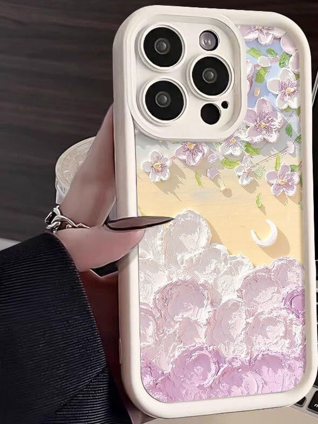 CASE CREATION Floral Printed iPhone 12 Pro Max Back Case Mobile Accessories-picture-55