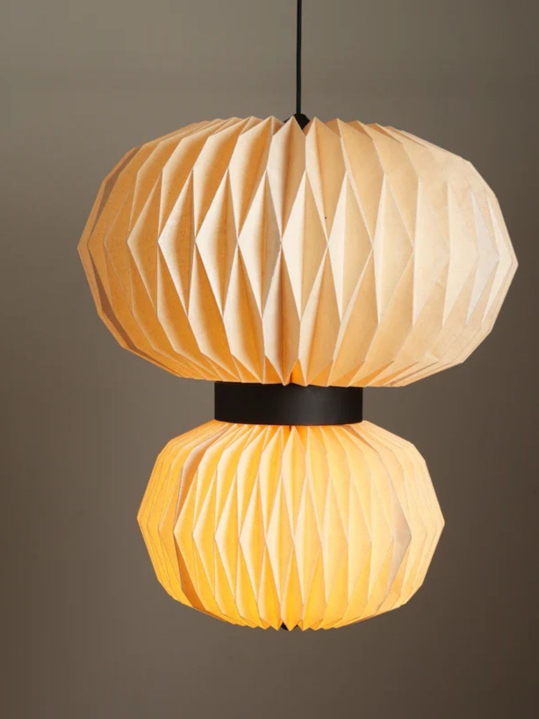 FIG Beige & Peach-Coloured Textured Contemporary Ceiling Lamp-image-35
