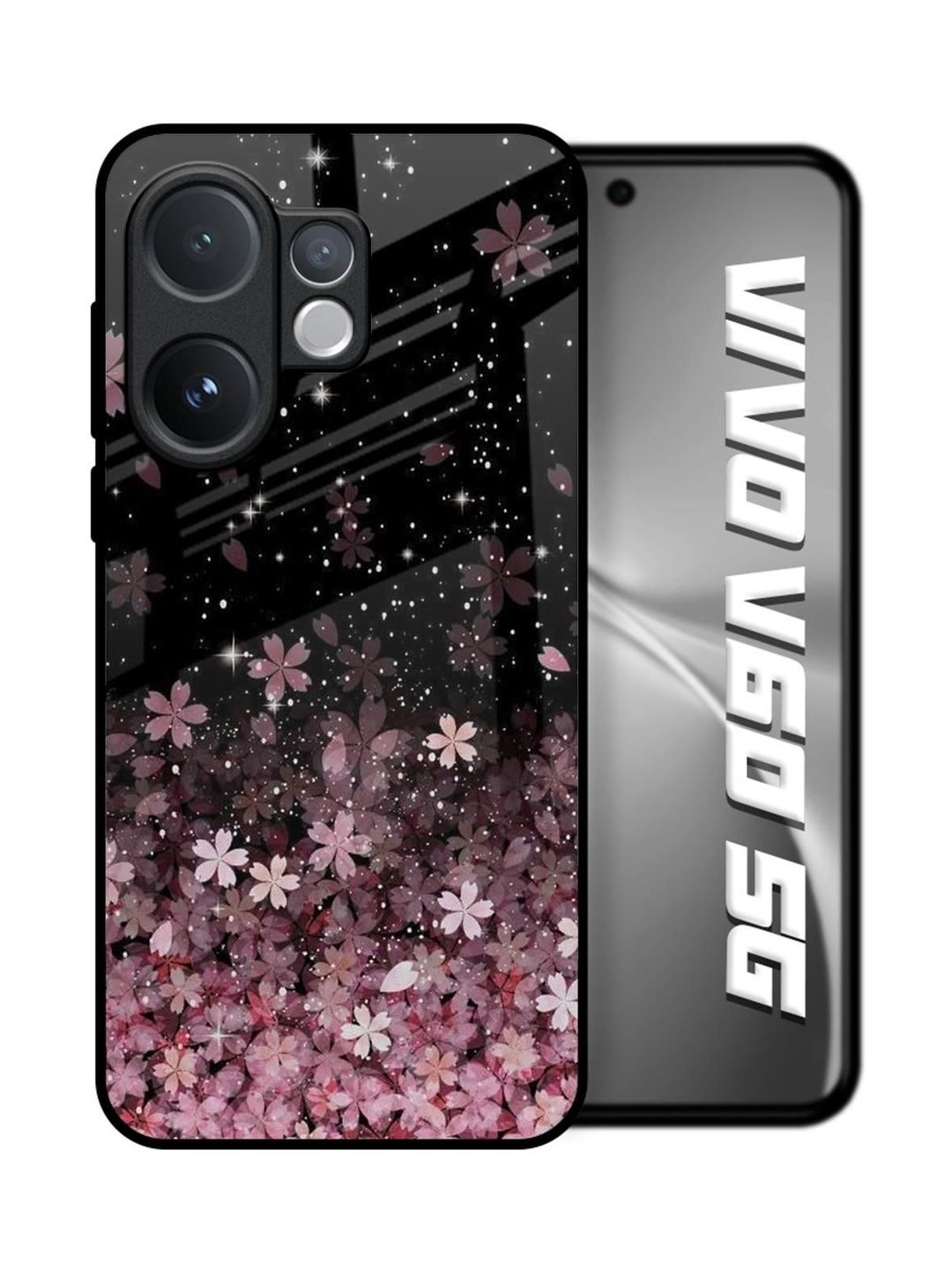 QRIOH Floral Printed Vivo V60 5G Back Case Mobile Accessories-picture-15