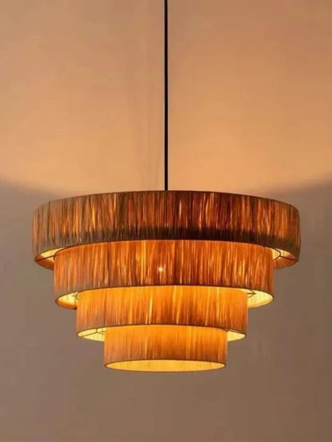 BALBENI Beige & Tan Textured Ceiling Lamp-picture-20