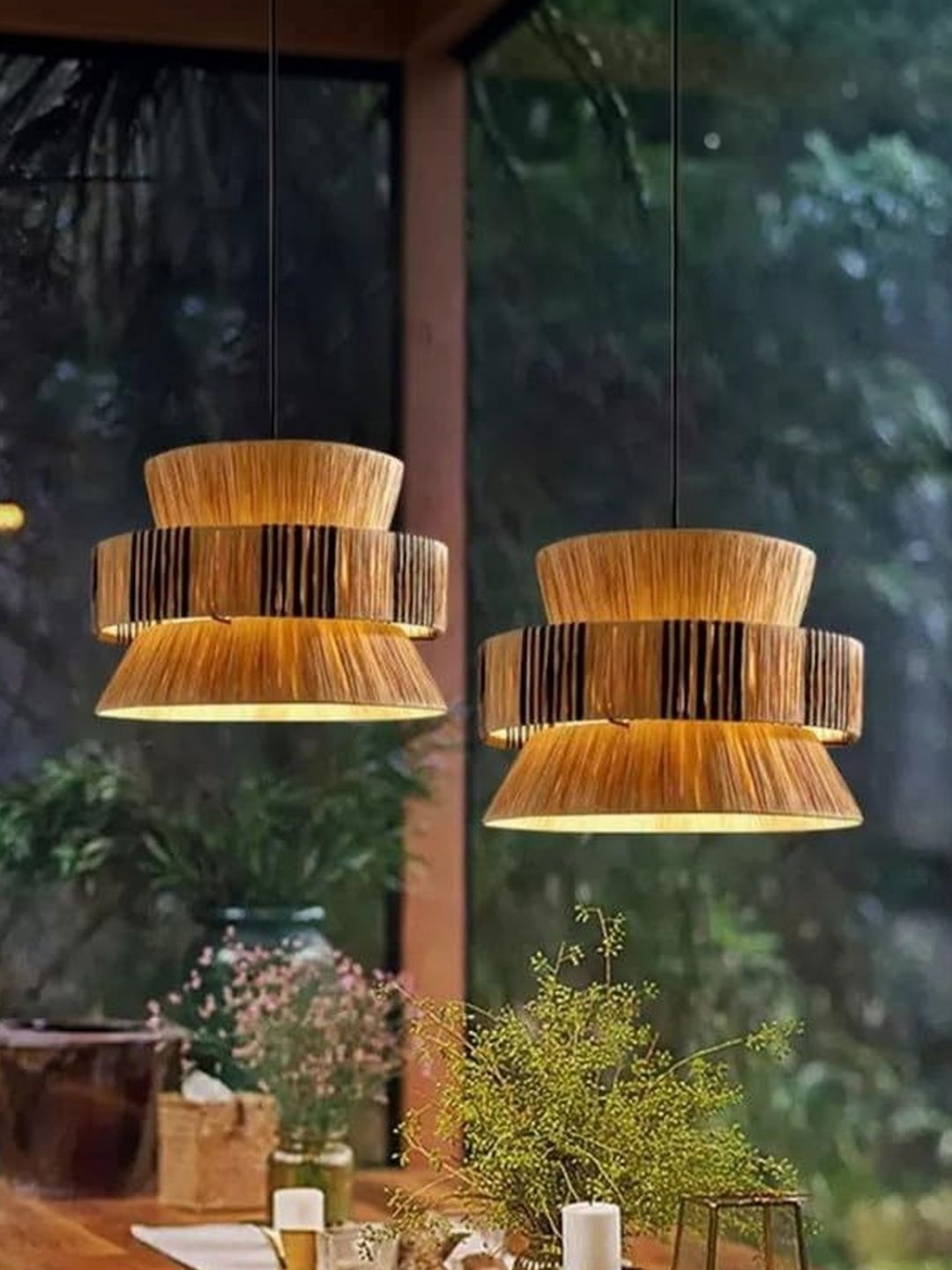 BALBENI Multicoloured & Tan Textured Ceiling Lamp-picture-39