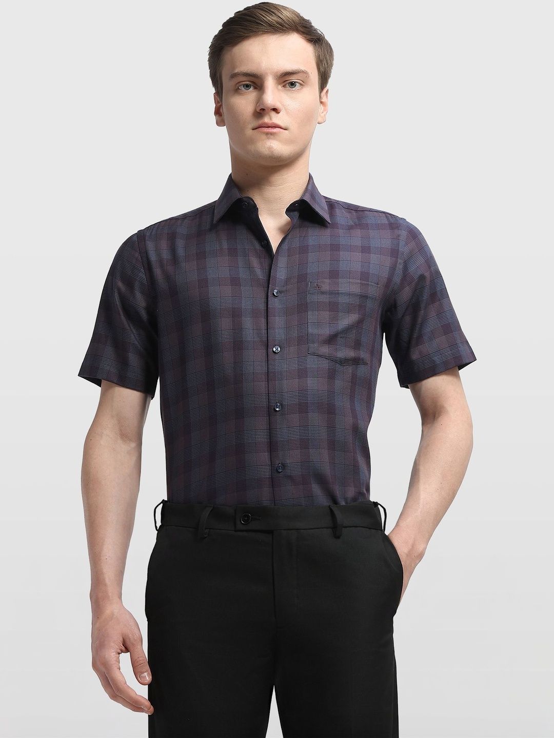 Arrow Men Tartan Checks Checked Semiformal Shirt-picture-36