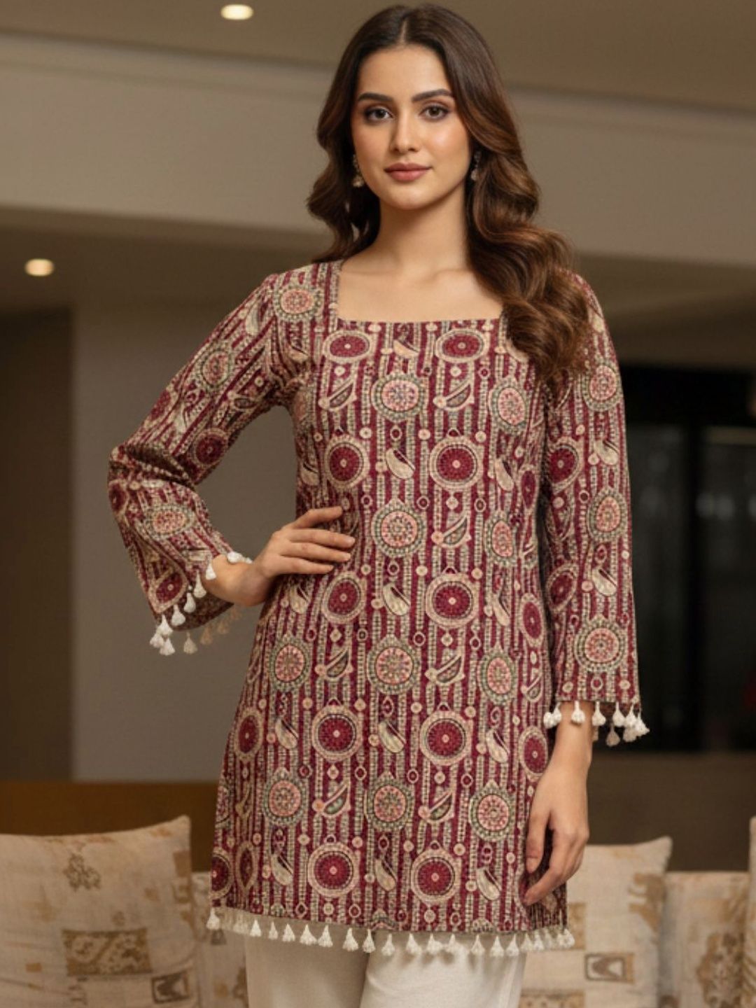 SZN Print Ethnic Cotton Top-picture-35