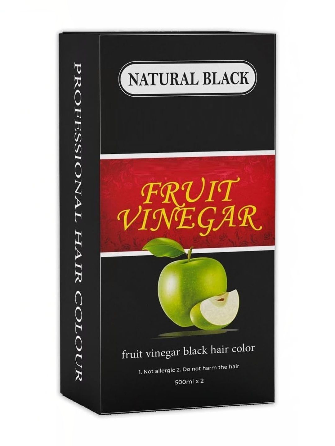 purvaacollection Set Of 2 Fruit Vinegar Natural Hair Colour- 500 ml Each- Black-picture-11