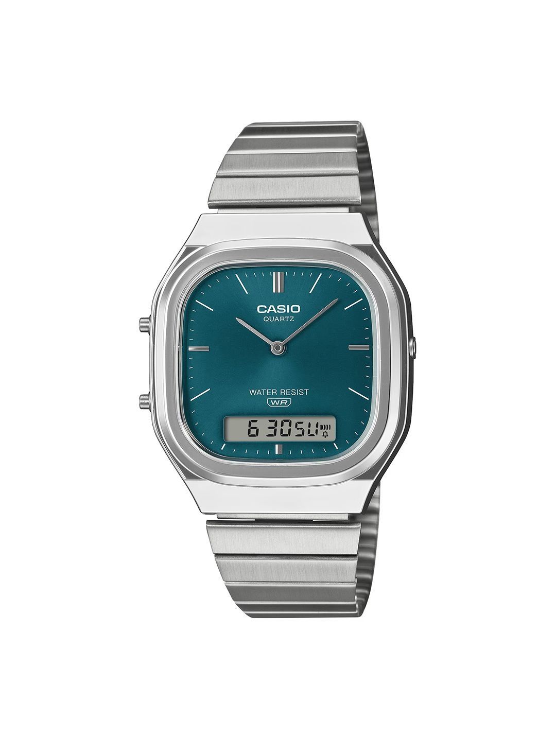 CASIO Unisex Dial & Stainless Steel Bracelet Style Straps Analogue and Digital Watch D419-picture-7