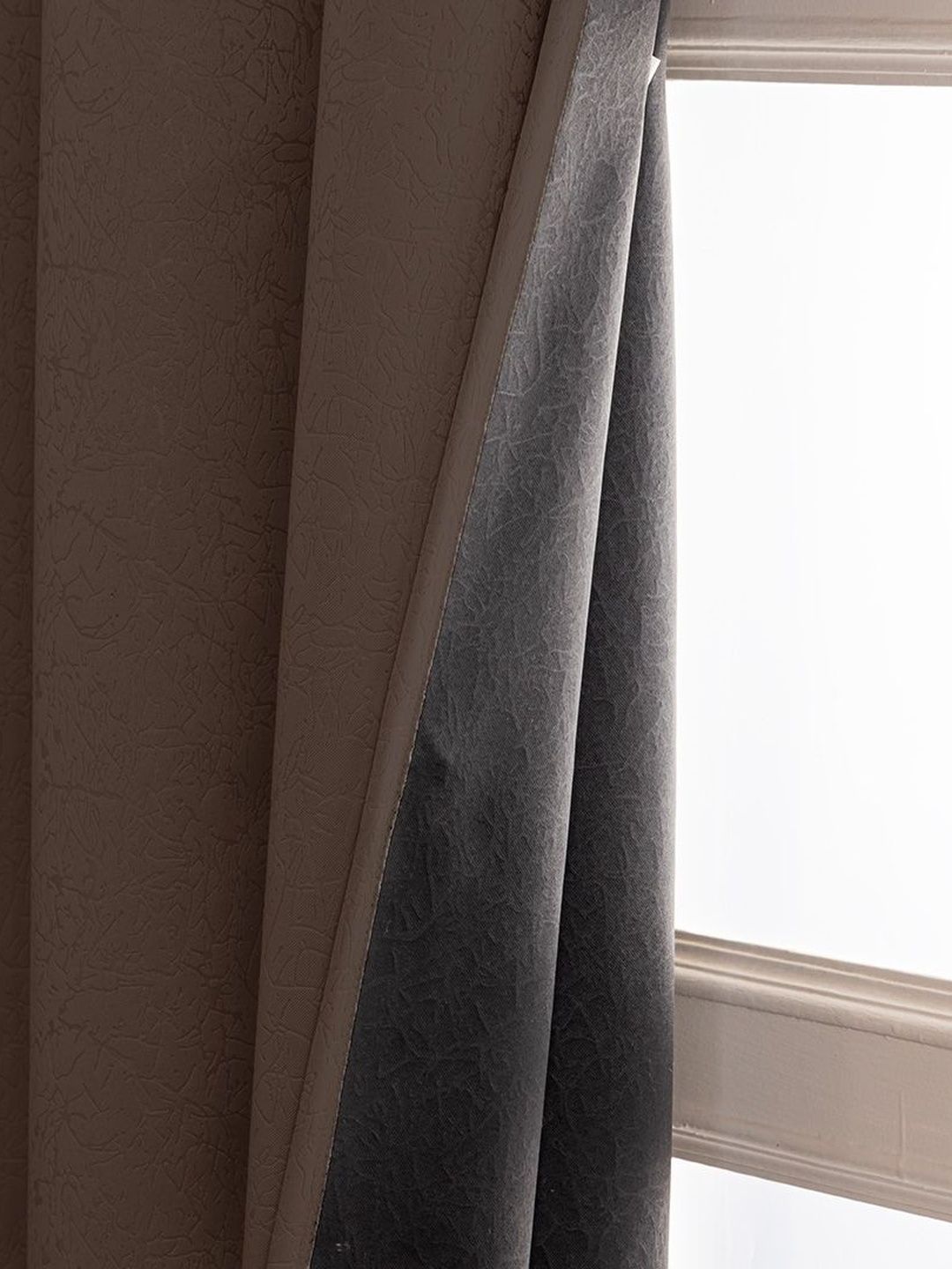 HOMEMONDE Brown Set of 2 Black Out Window Fashion-image-48