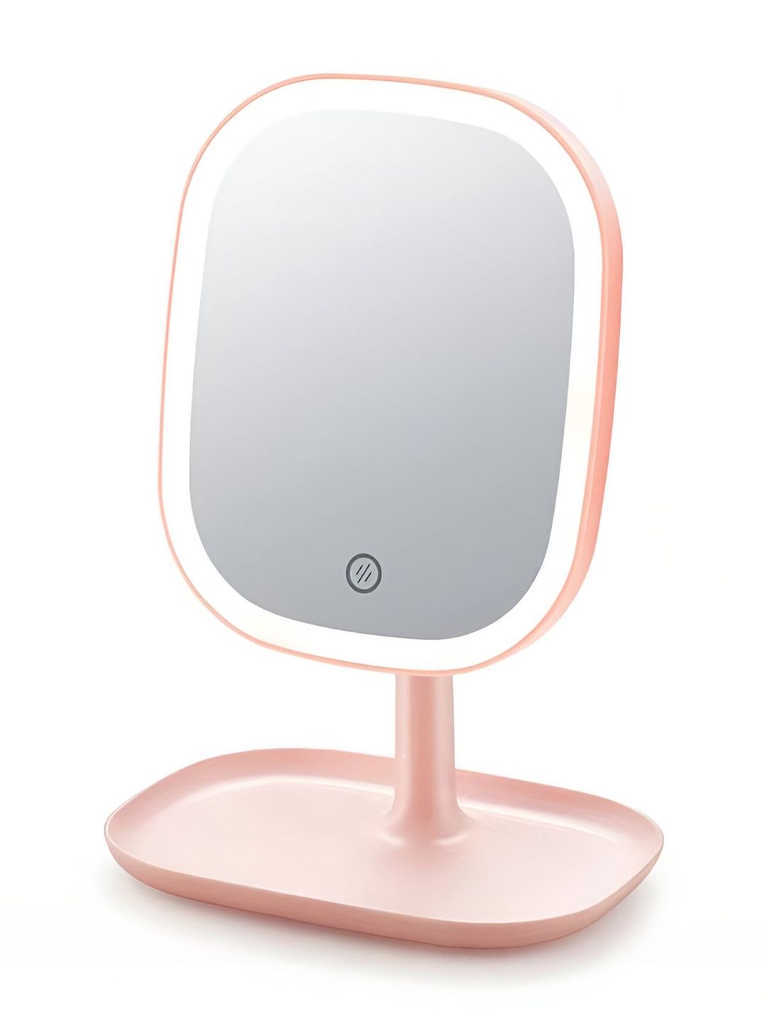 prime pick Pink Rectangle LED Makeup Table Top Mirror-image-34