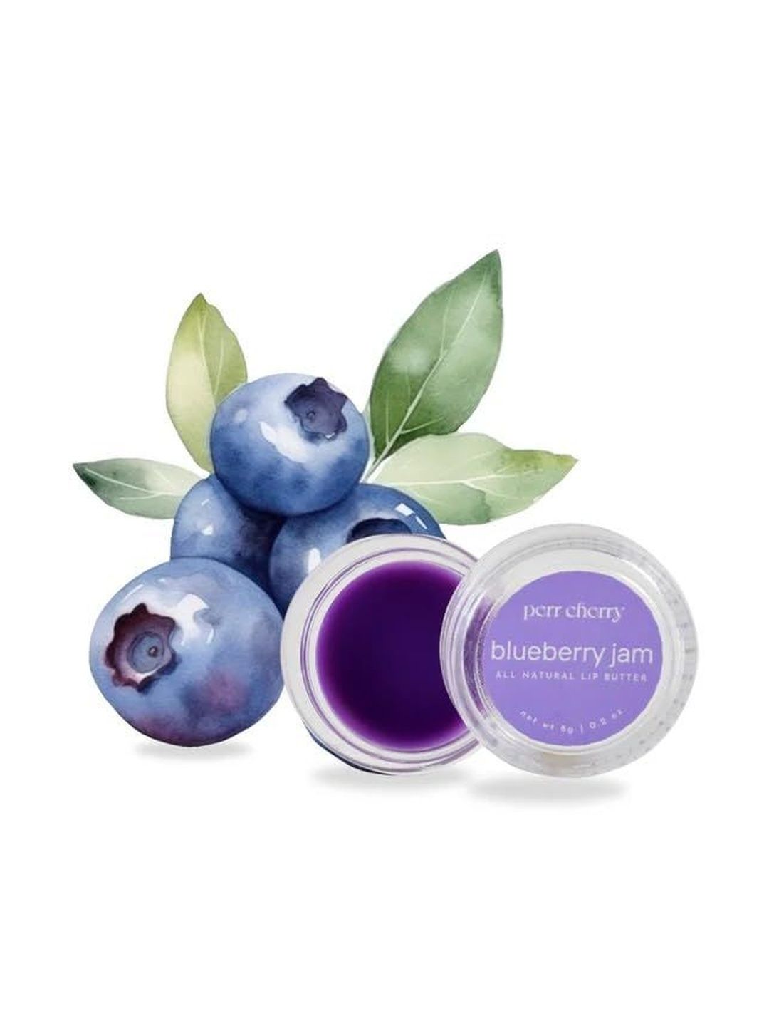 PERR CHERRY Blueberry Jam Lip Balm With Shea Butter - 8 g-image-24
