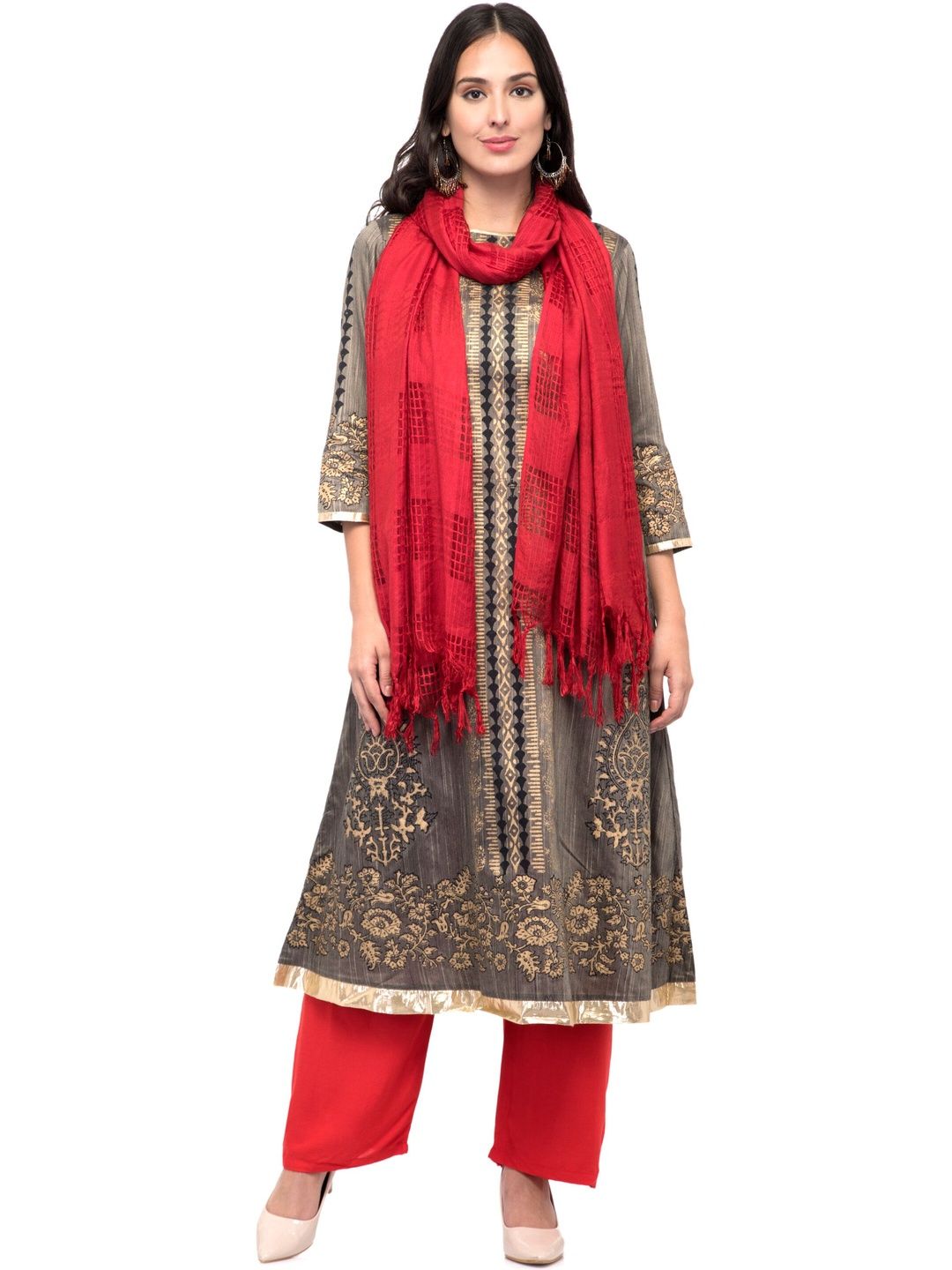 MOEZA Woven Design Dupatta-image-37