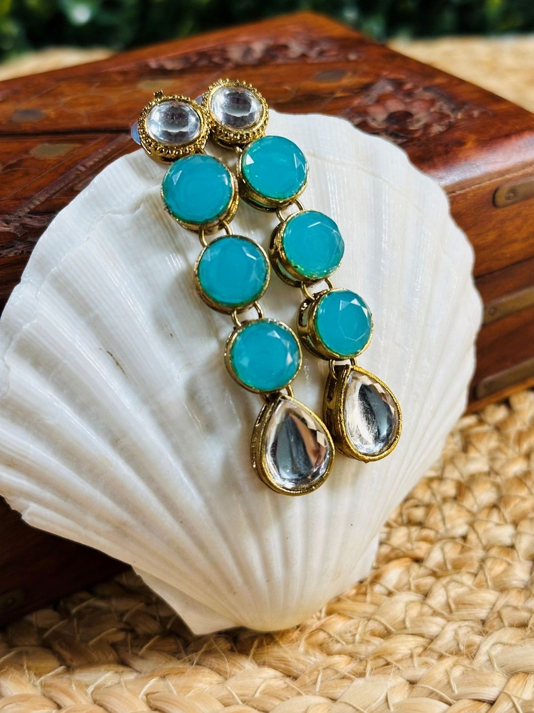 Anouk Teardrop Shaped Drop Earrings-picture-26