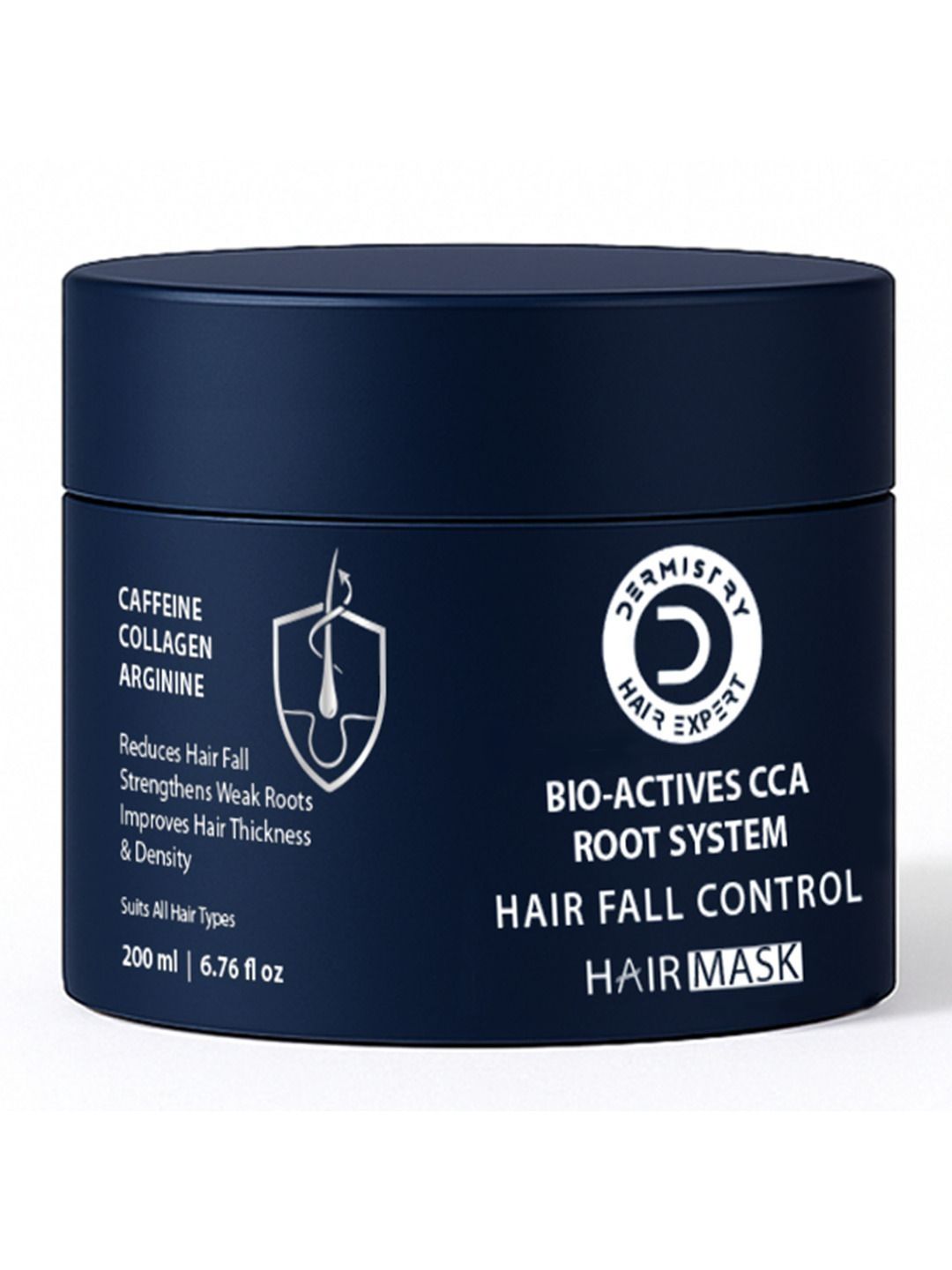 DERMISTRY Anti Hair Fall Control Caffeine Collagen Root Strengthening Hair Mask - 200 ml