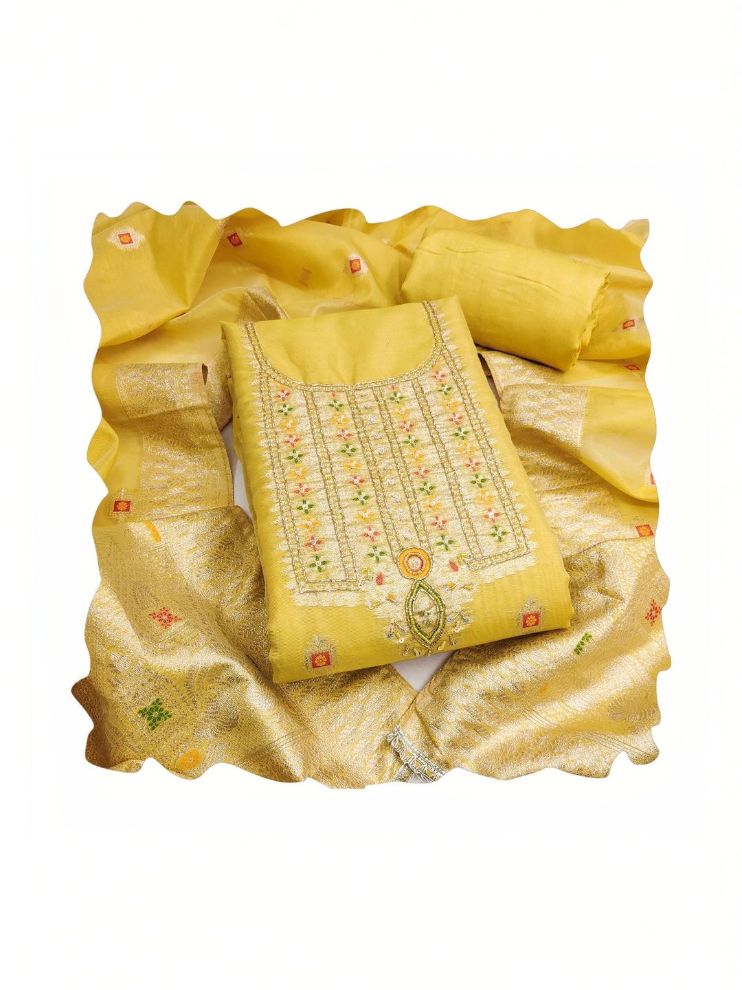Maroosh Embroidered Pure Cotton Unstitched Dress Material-picture-47