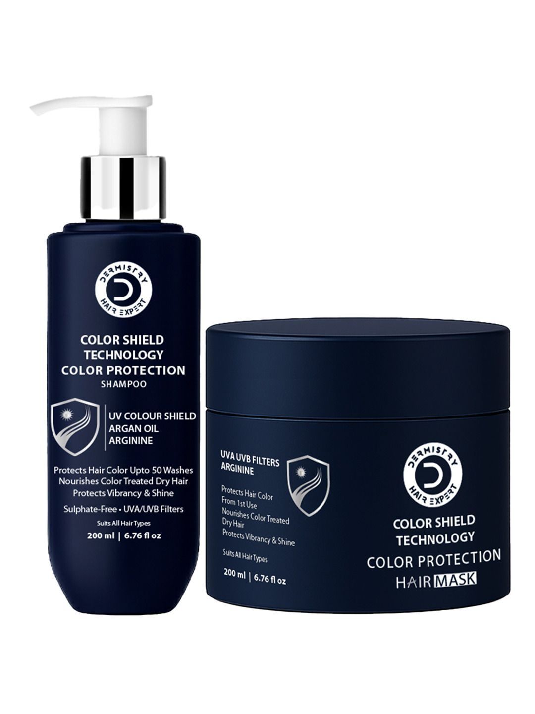 DERMISTRY Set Of 2 Chemically Heat Treated Color Protection Mask & Shampoo - 200 ml Each-image-31