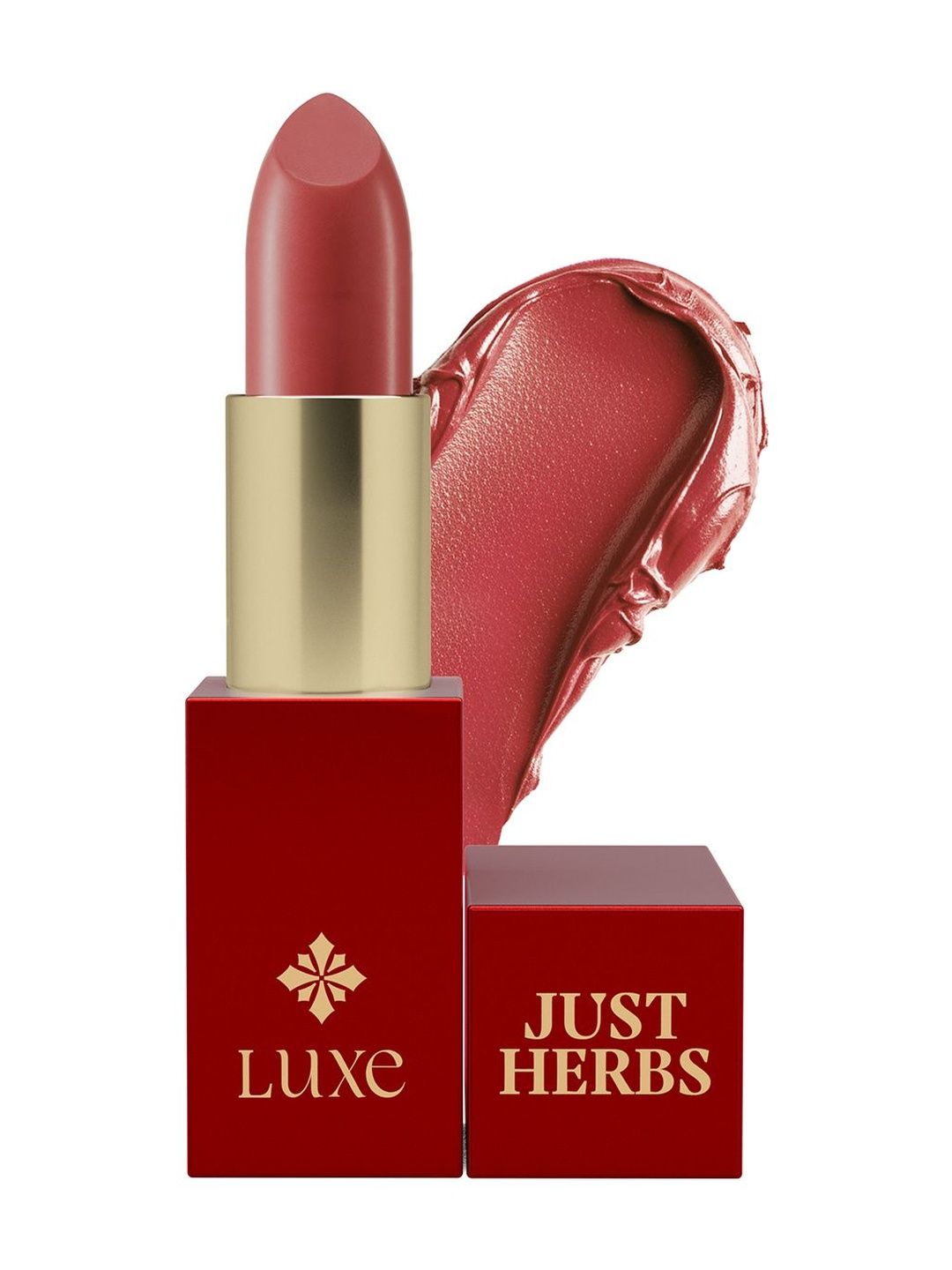Just Herbs Luxe Satin Melt High Shine Lipstick With Jojoba Oil - Searing Scarlet 09-picture-33