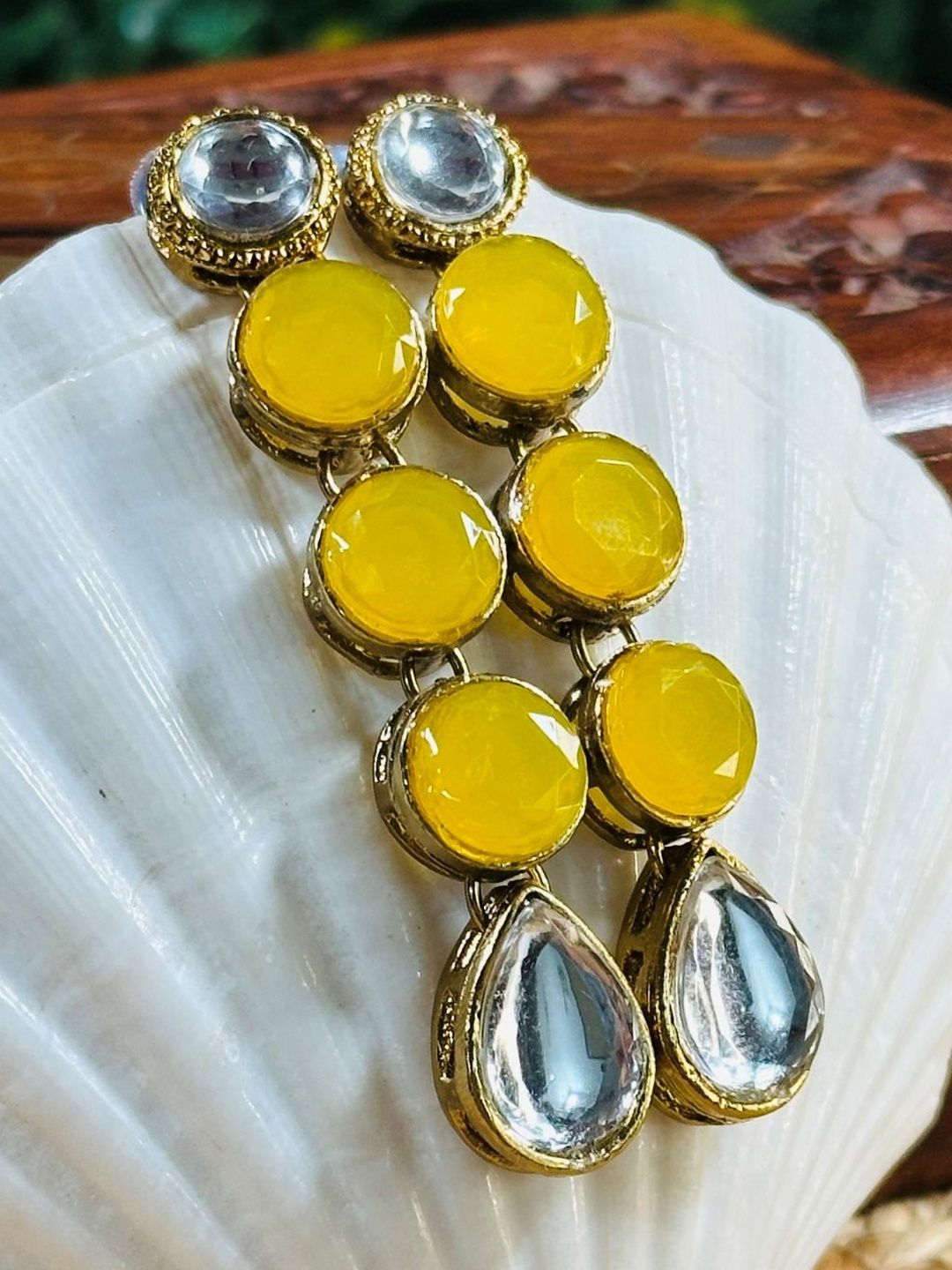 Anouk Teardrop Shaped Drop Earrings-picture-18