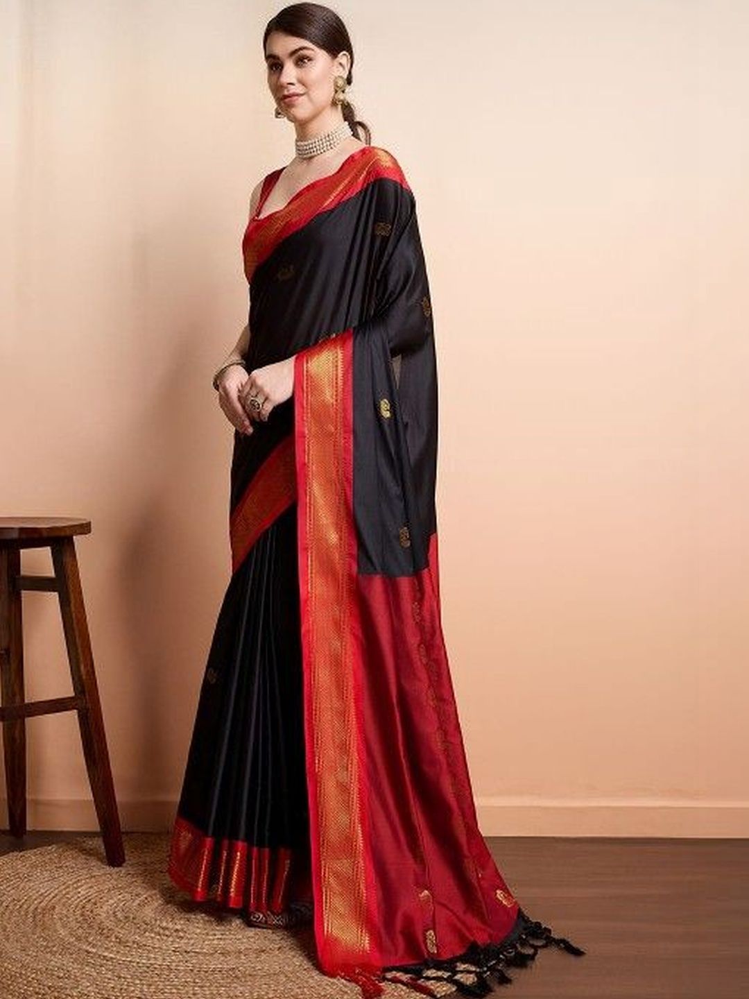 KALINI Woven Design Zari Art Silk Kanjeevaram Saree-picture-33