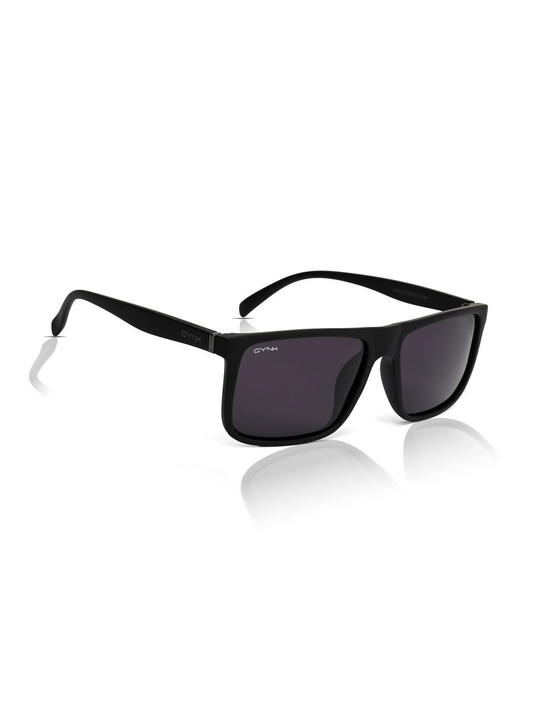 GYNK Men Black Lens & Black Square Sunglasses with-image-32
