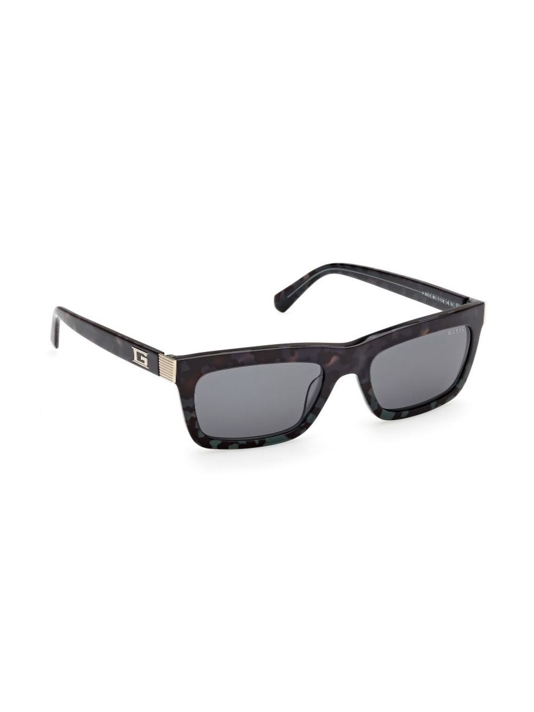 GUESS Men Grey Lens & Green Rectangle Sunglasses with-image-46