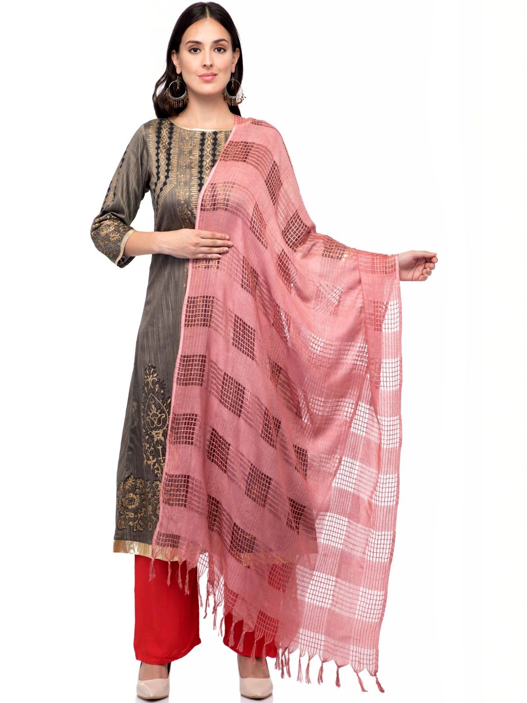 MOEZA Woven Design Dupatta-image-43