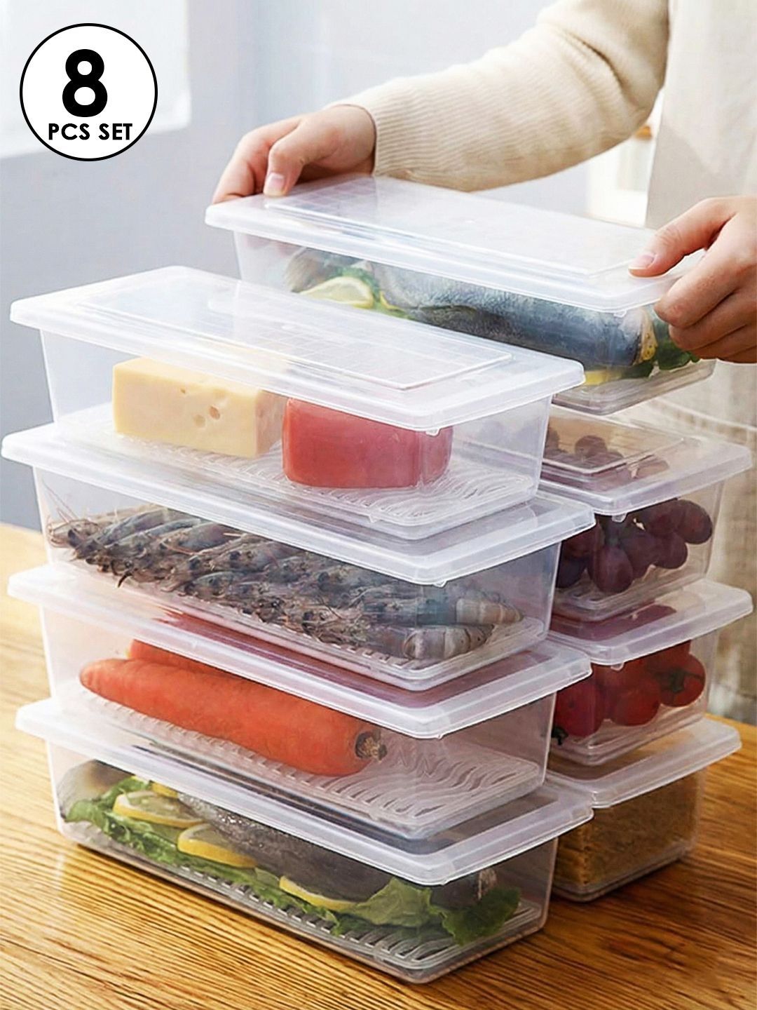 Story@home Transparent Set of 6 Regular Core Organisers-image-34