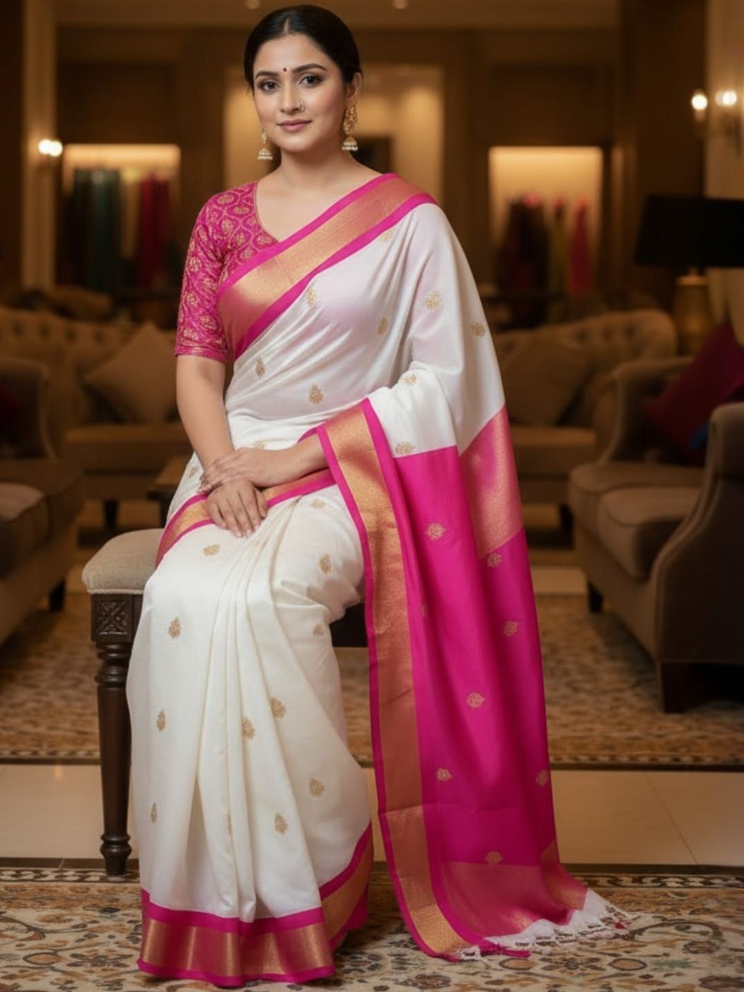 KALINI Woven Design Zari Art Silk Kanjeevaram Saree-picture-39