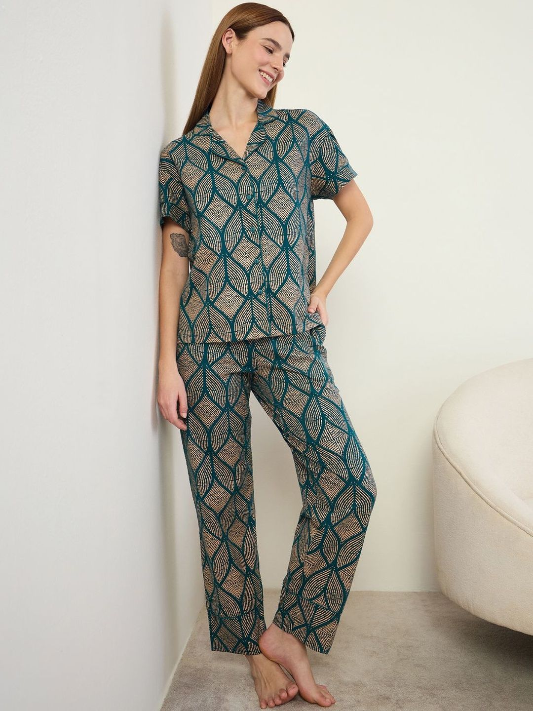 Sweet Dreams Women Printed Night suit