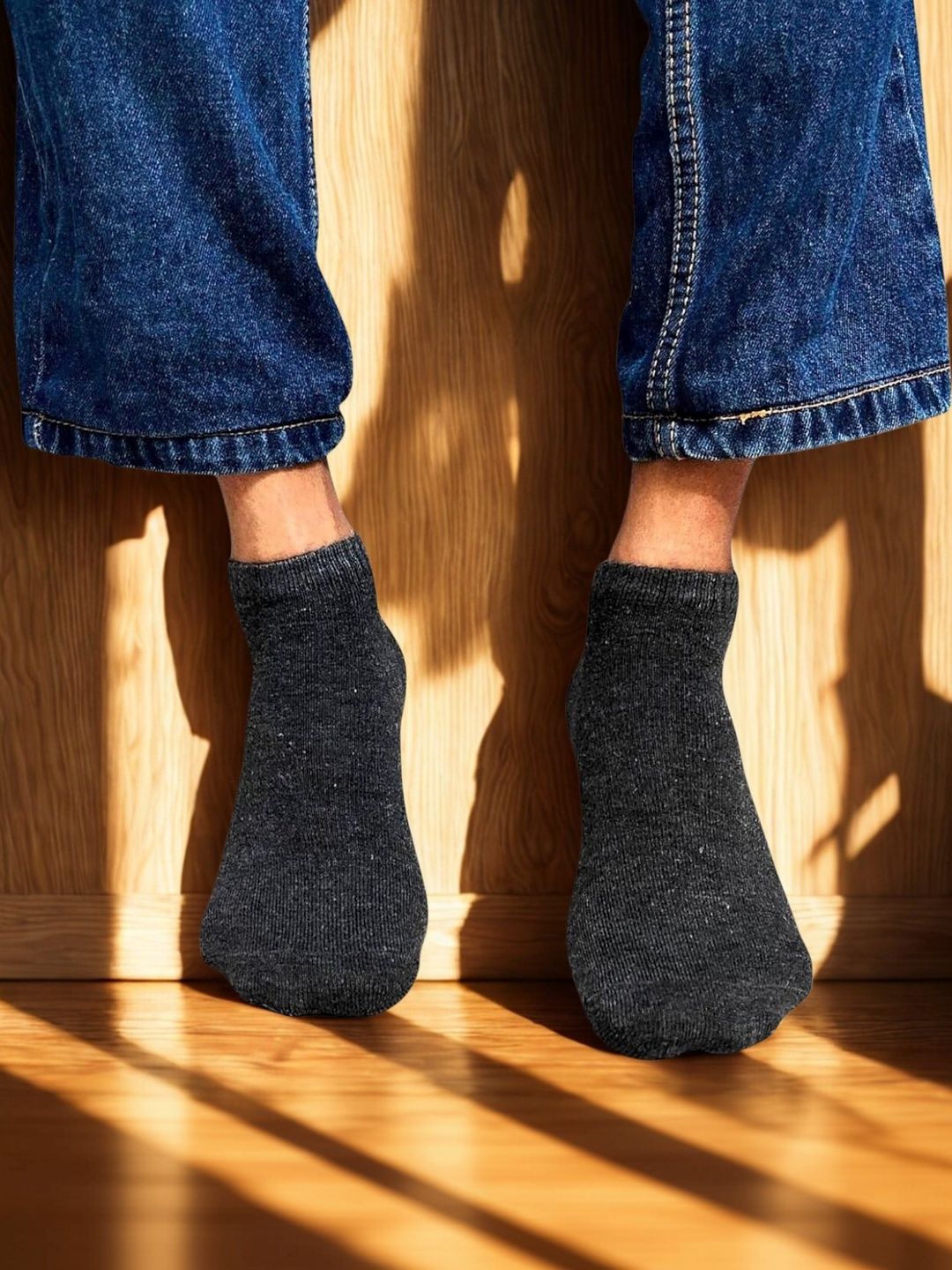 MJE Men Cotton Blend Assorted Ankle Length Socks-picture-32