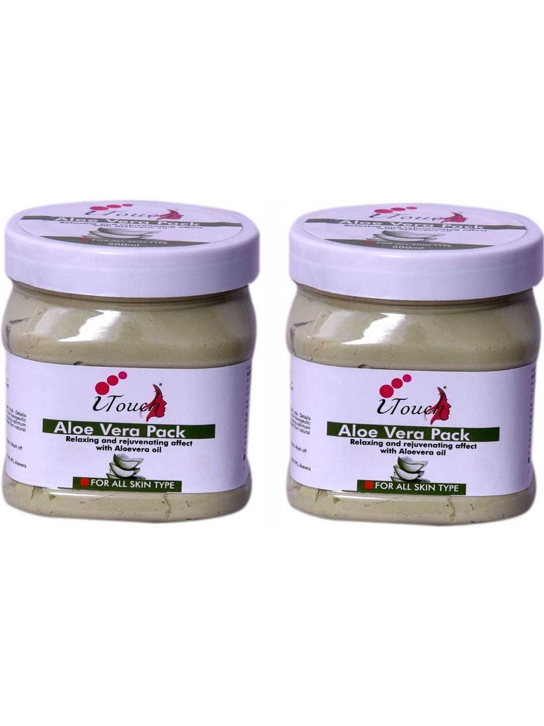 I TOUCH HERBAL Set Of 2 Aloe Vera Pack - 500 ml Each-image-42