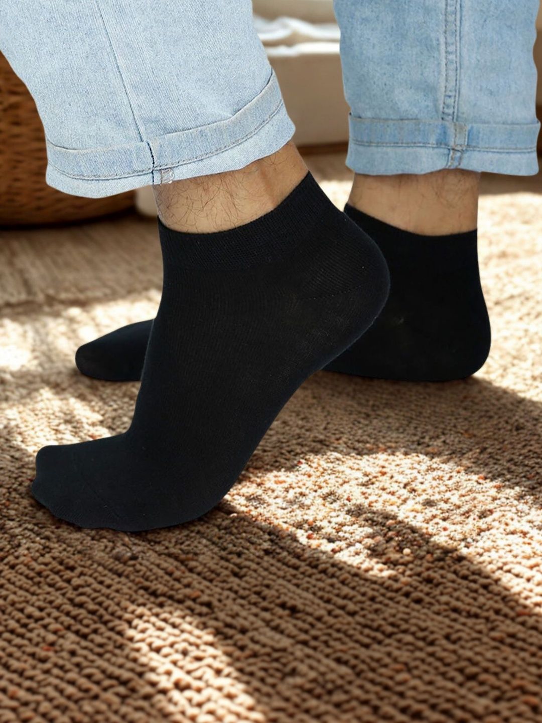 MJE Men Cotton Blend Ankle Length Socks-picture-48