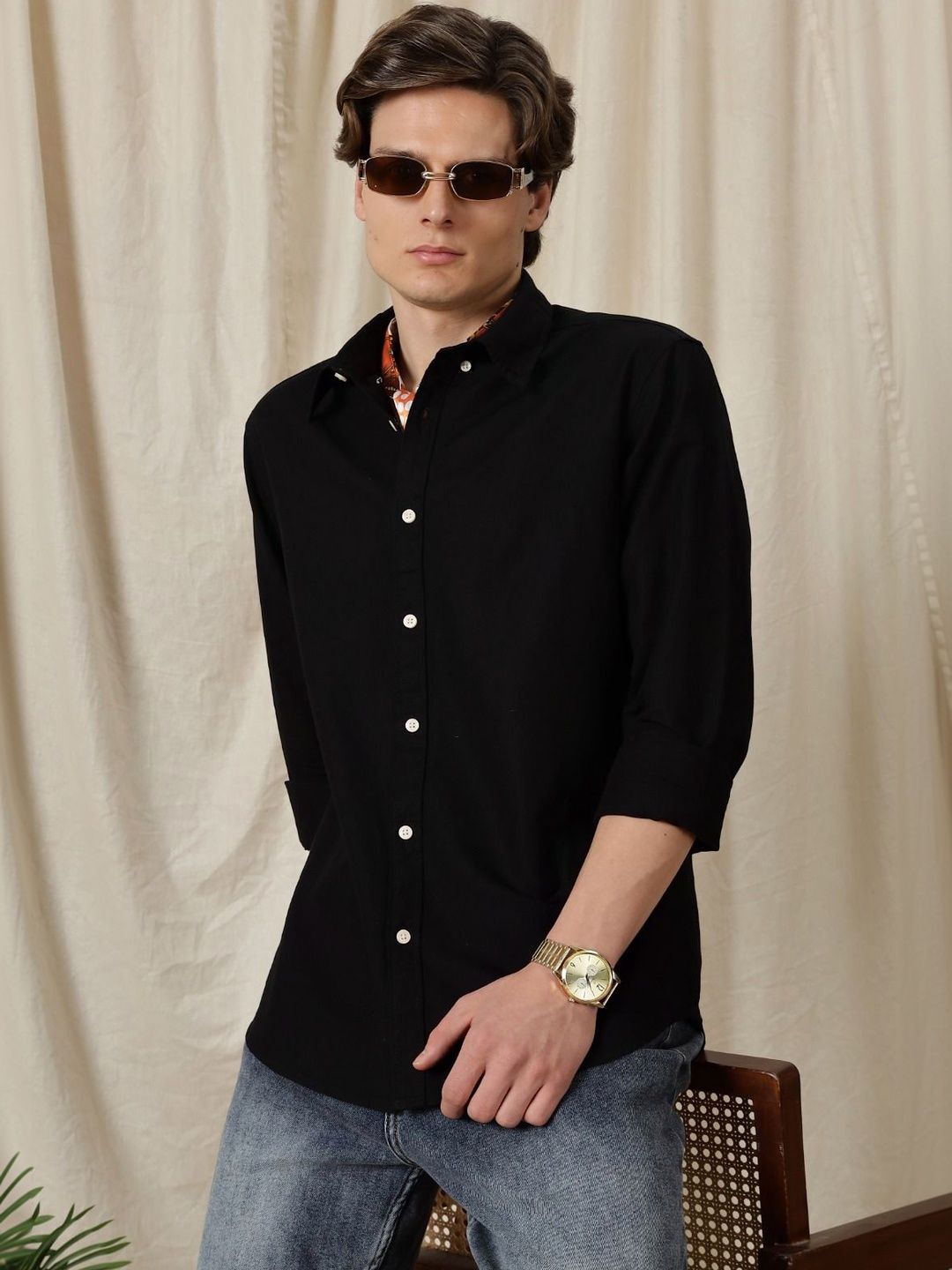 Blu MNKY Men Classic Slim Fit Casual Shirt-picture-51