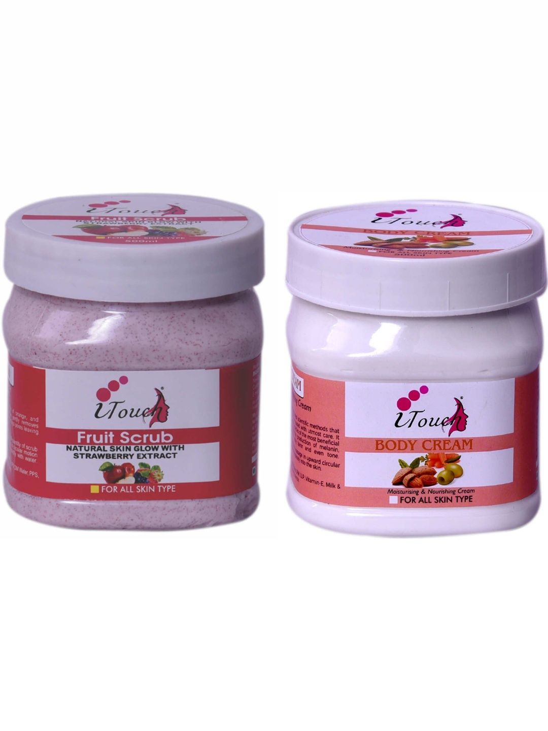 I TOUCH HERBAL Set Of 2 Fruit Scrub & Body Cream - 500 ml-image-20