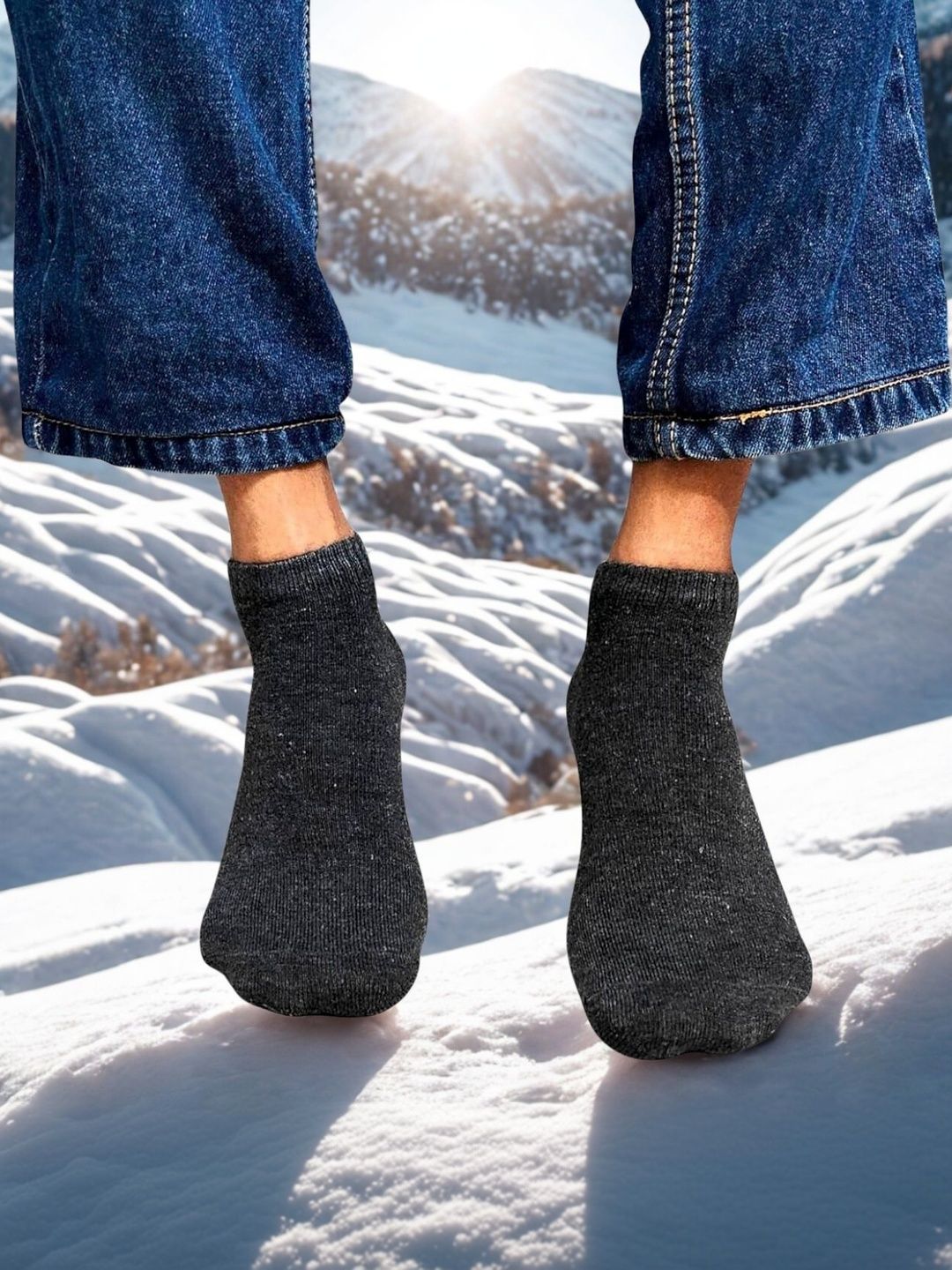 MJE Men Cotton Blend Assorted Ankle Length Socks-picture-37