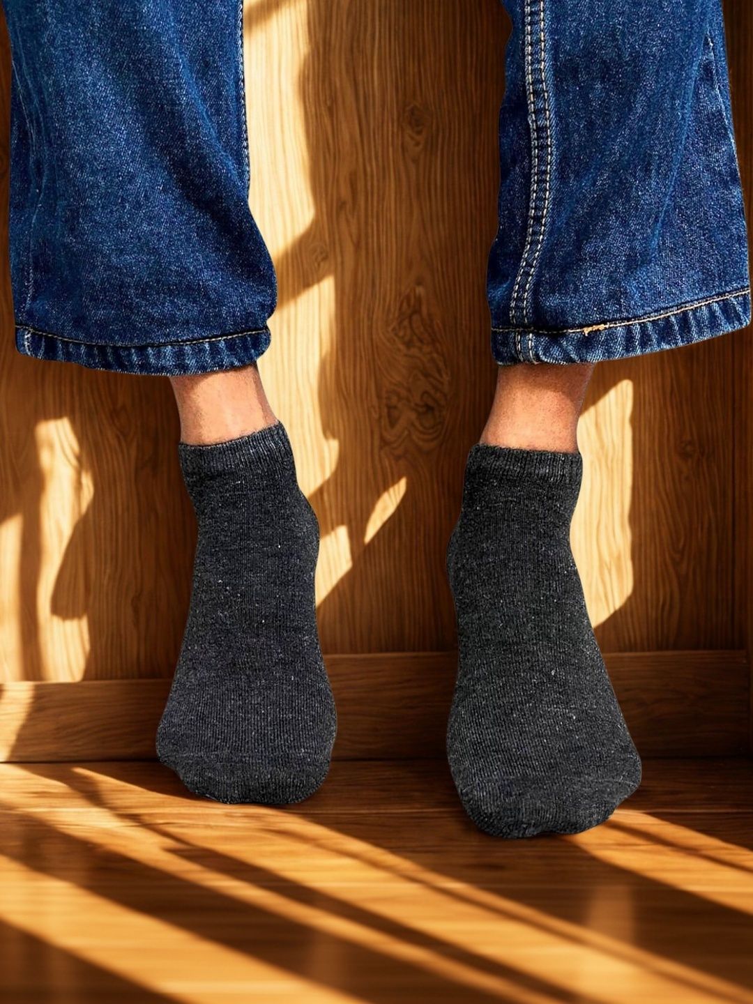 MJE Men Cotton Blend Assorted Ankle Length Socks-image-43