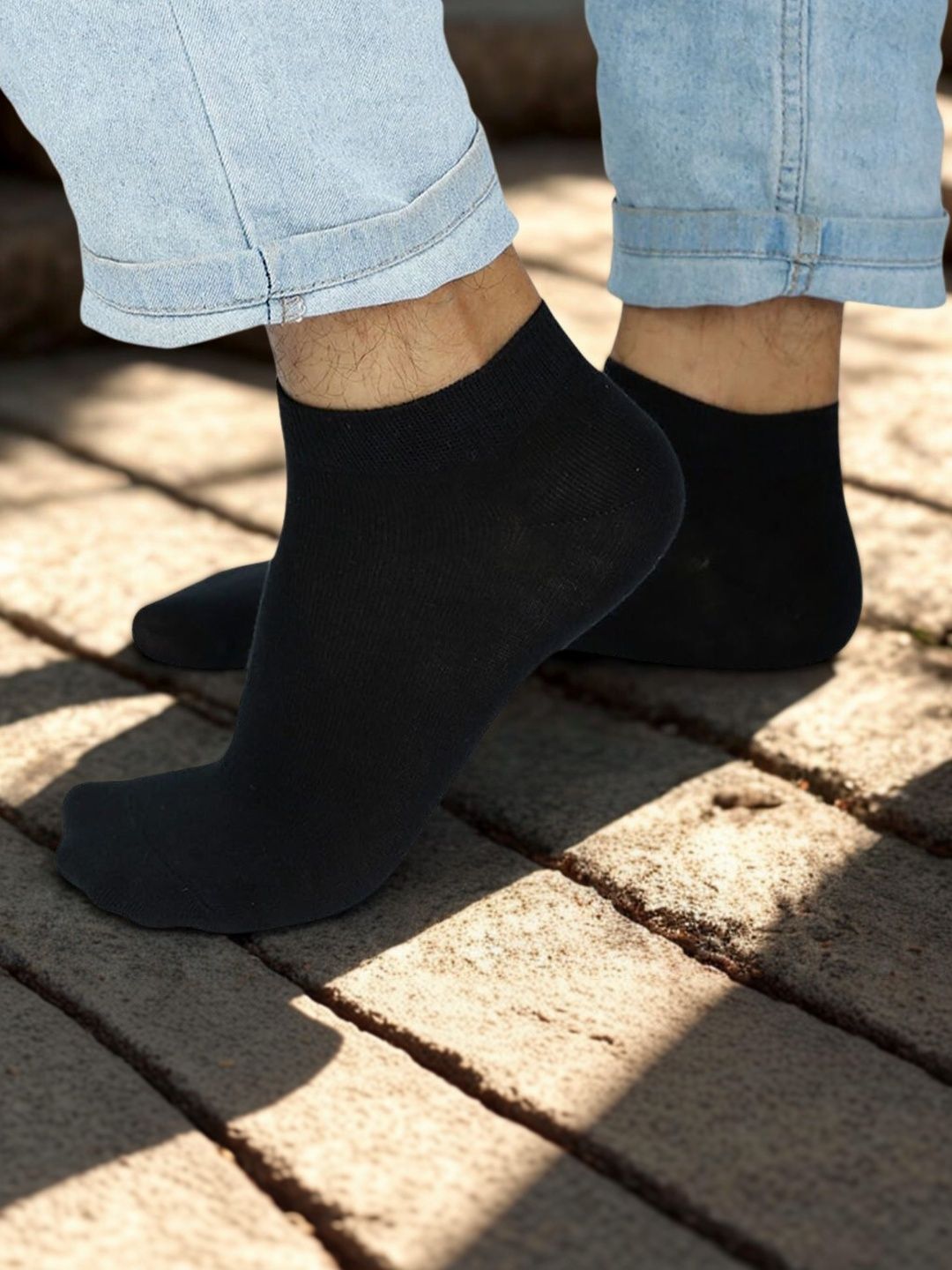 MJE Men Cotton Blend Ankle Length Socks-image-0