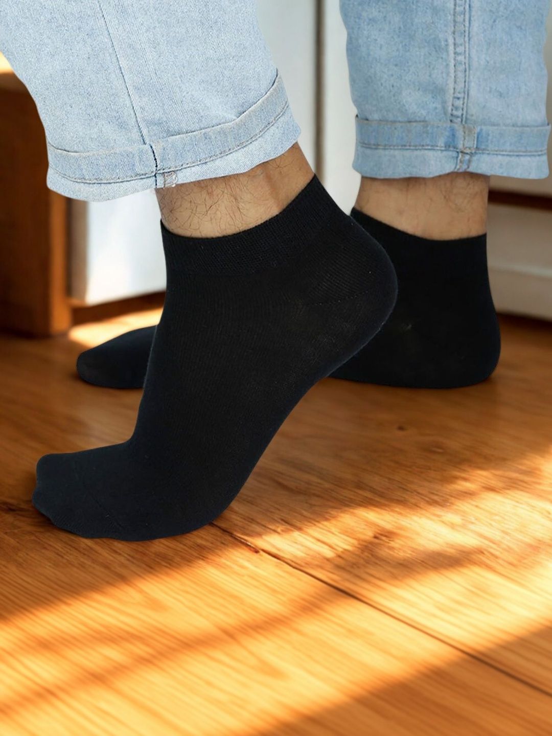 MJE Men Cotton Blend Ankle Length Socks-picture-38