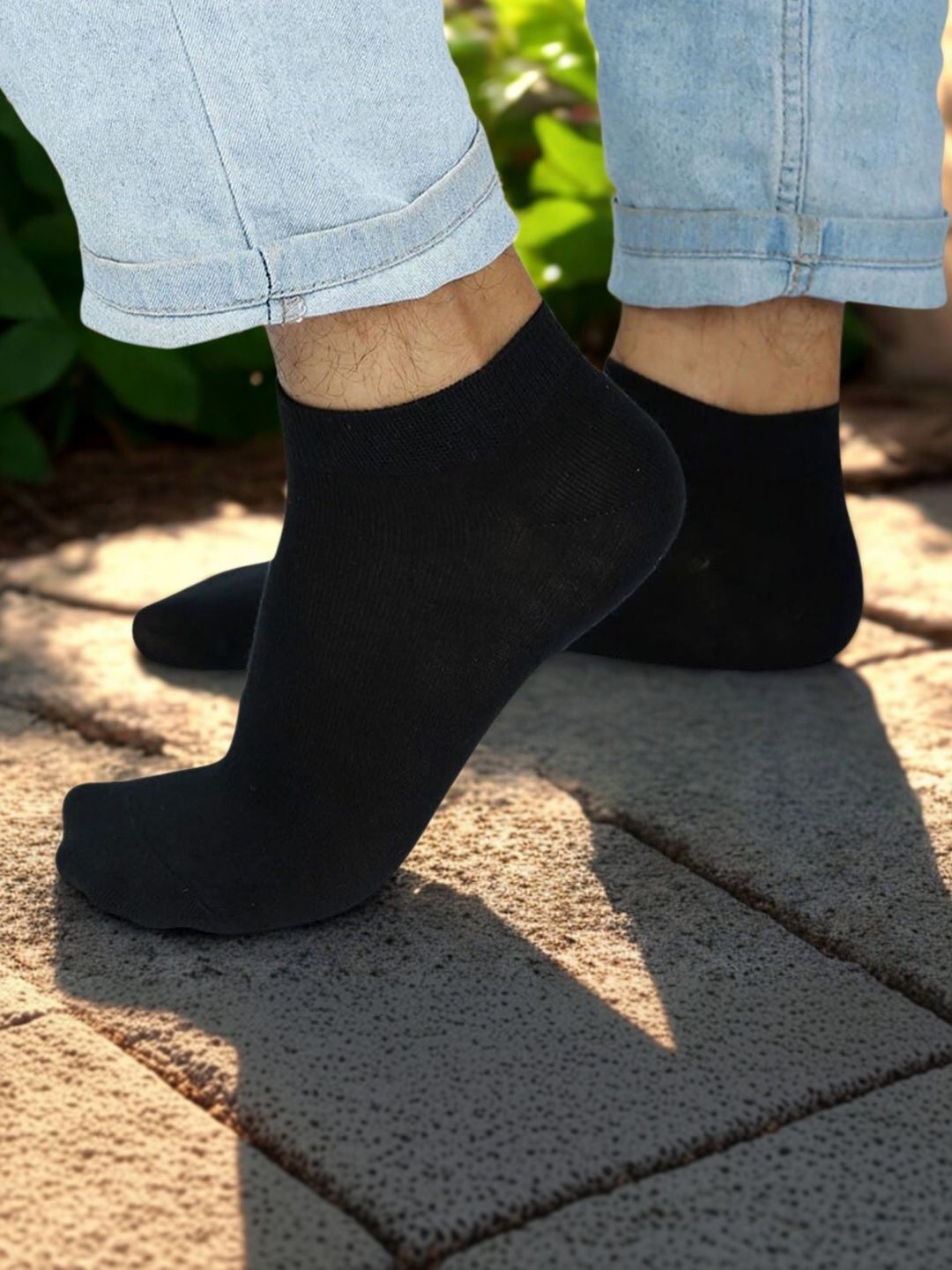 MJE Men Cotton Blend Shoe Liners Socks-image-37