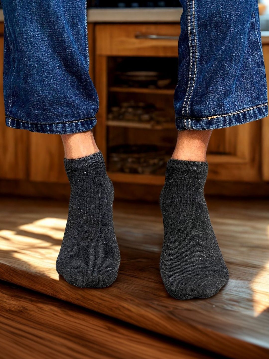 MJE Men Cotton Blend Assorted Ankle Length Socks-image-46