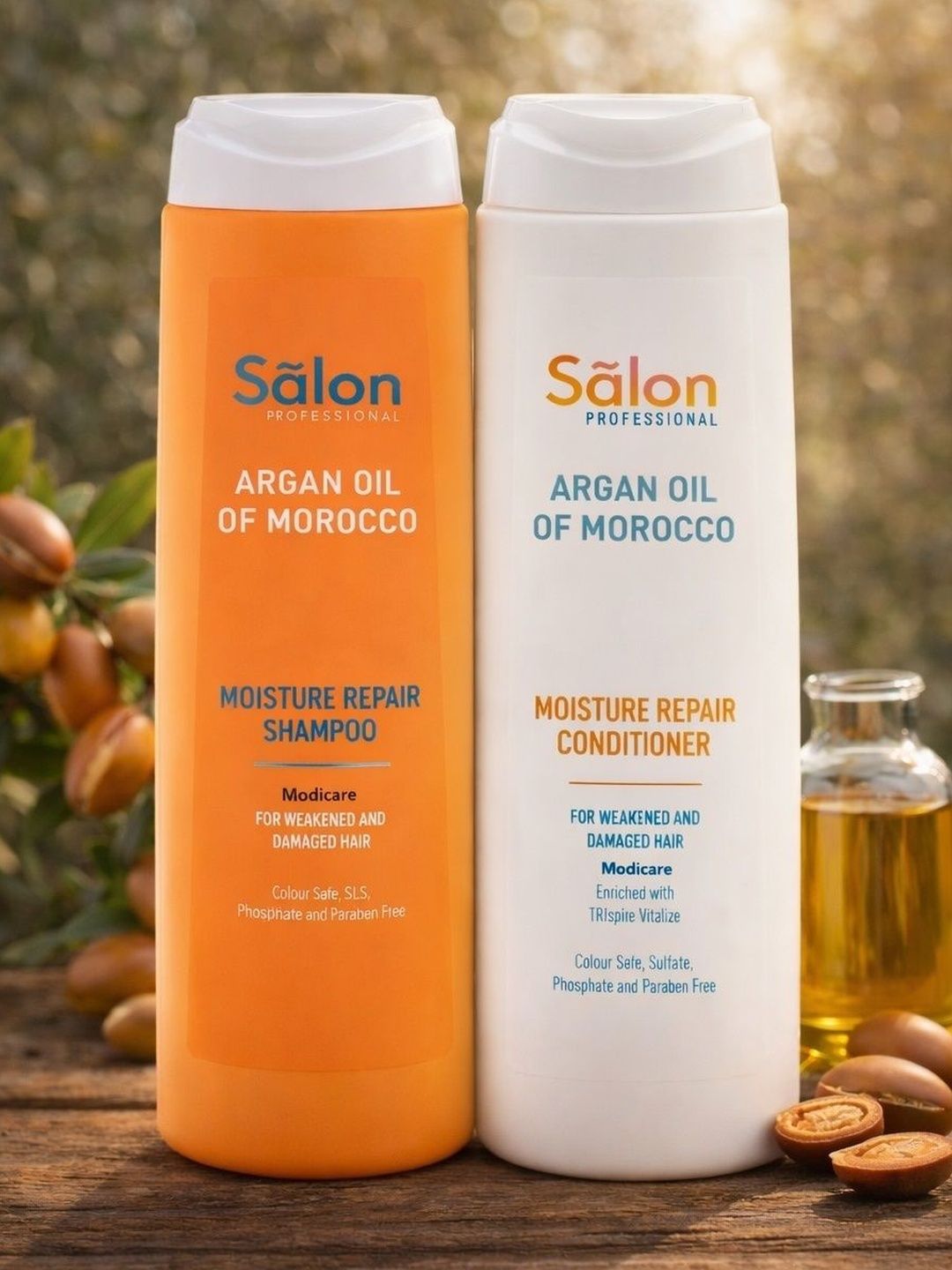 Modicare Set Of 2 Argan Oil Of Morrocco Shampoo & Conditioner- 200 ml Each-image-18